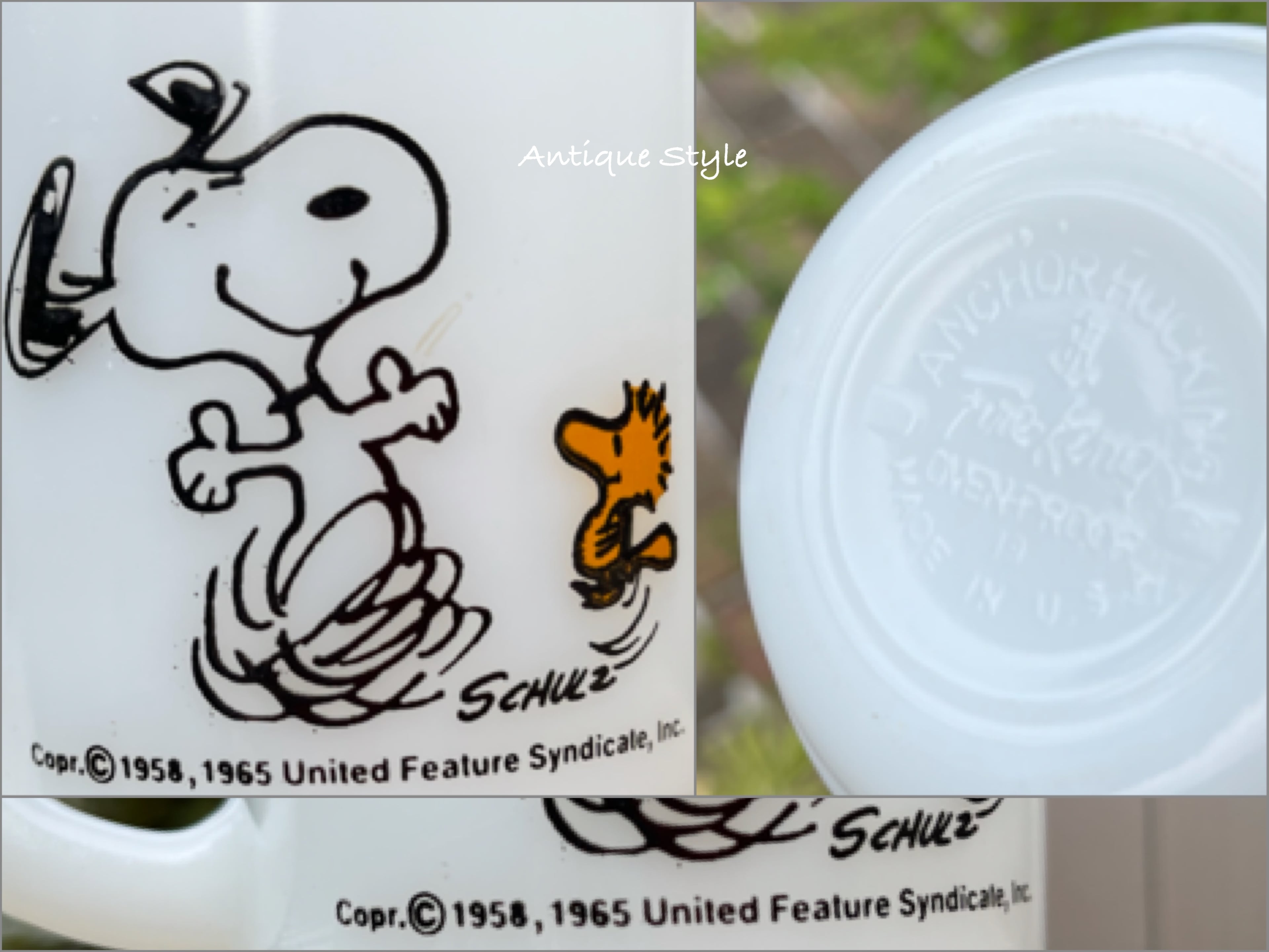 FireｰKing ファイヤーキング スヌーピー・JOY! マグカップ USA