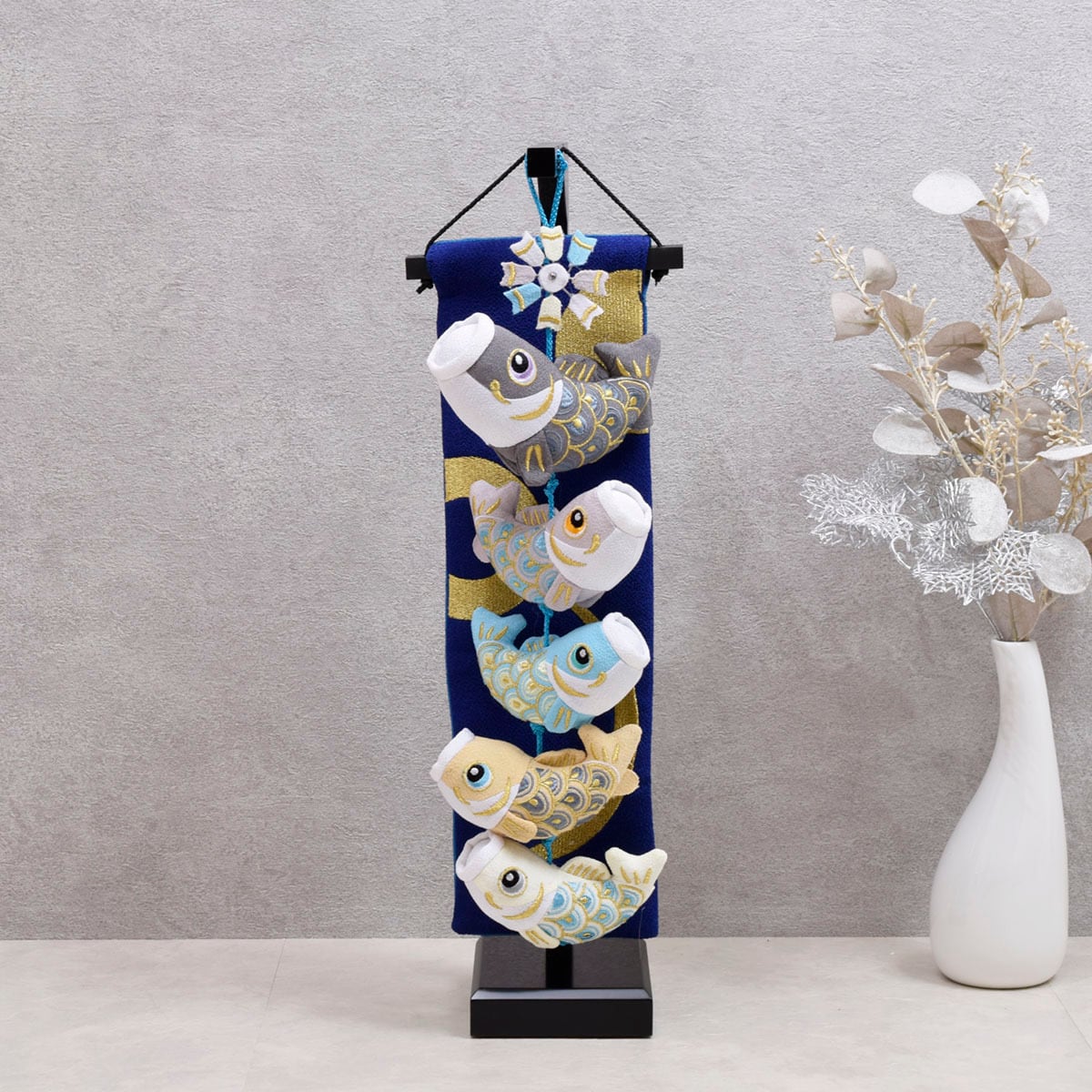 鯉のつるし飾り【陽光と月】コンパクト｜おしゃれ｜モダン｜今どき