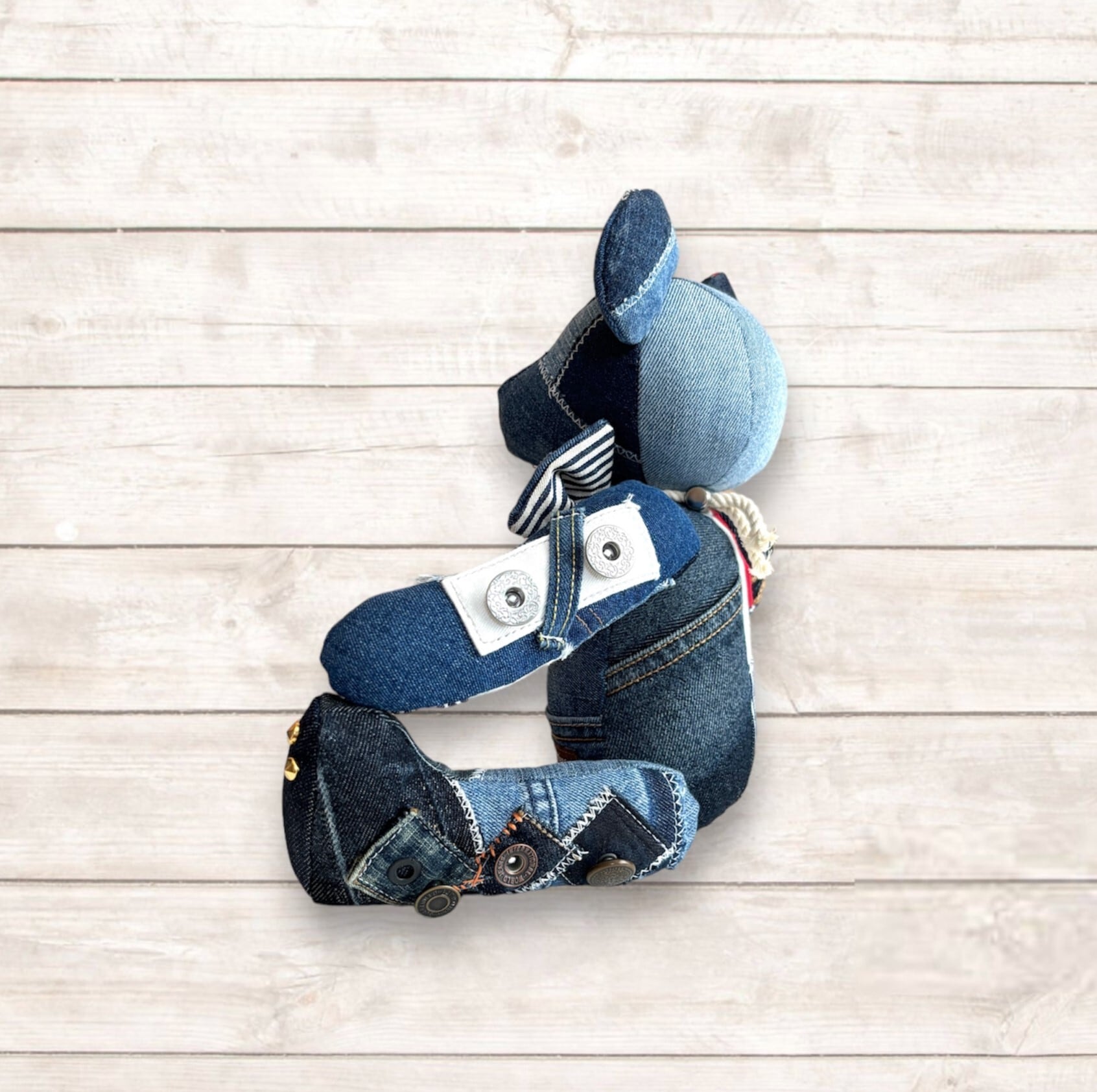 くま | デニムリメイクバッグ 一点ものデニムリメイクグッズ通販|8piro