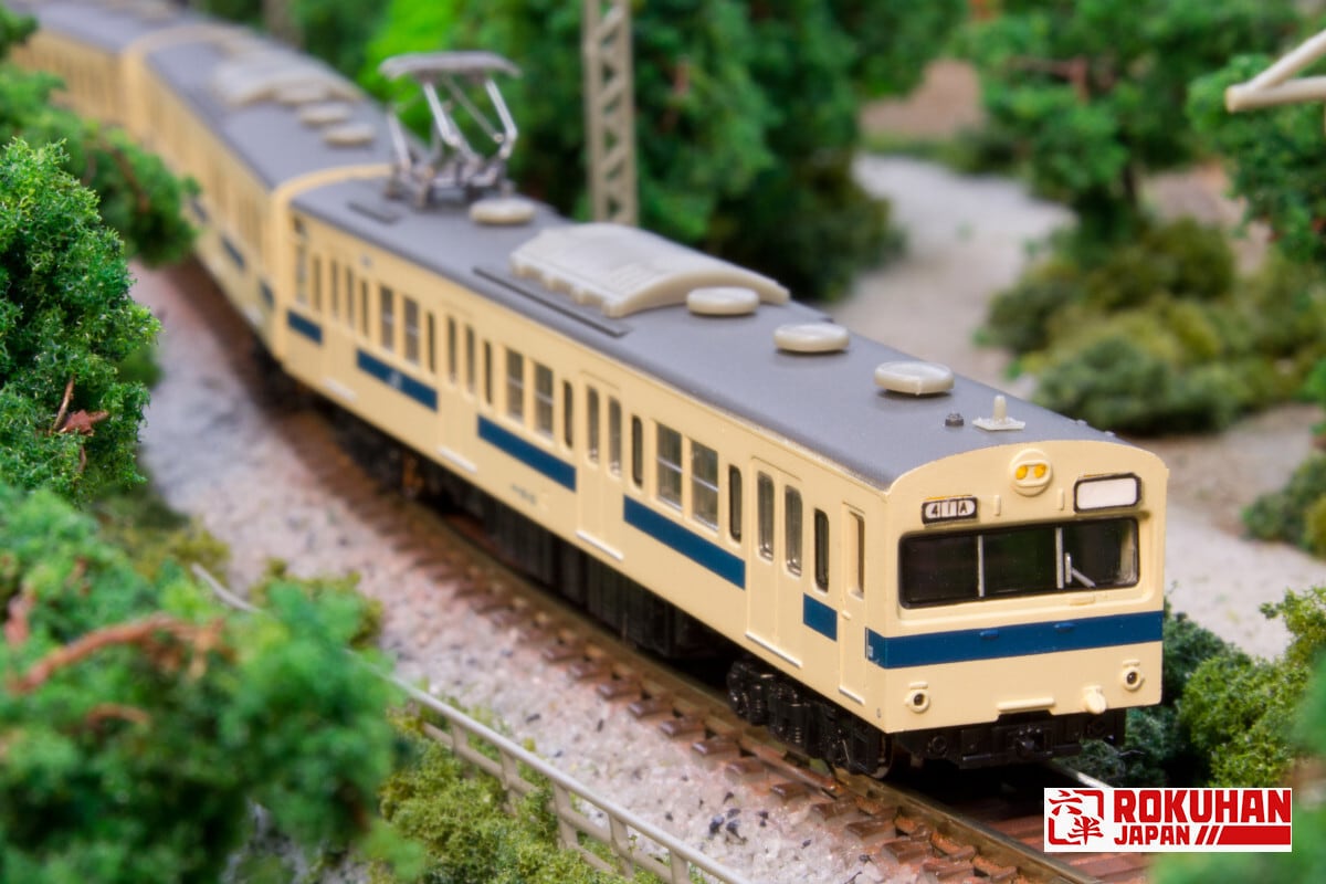 T022-14 103系 瀬戸内色 低運転台タイプ 4両セット (103 Setouchi