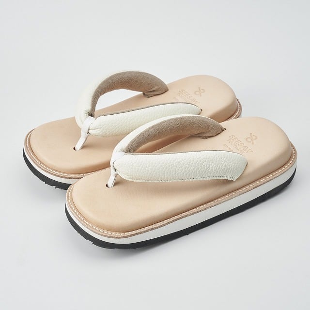 SETTAIR white × natural ［SN-1001］ | lift-shoes