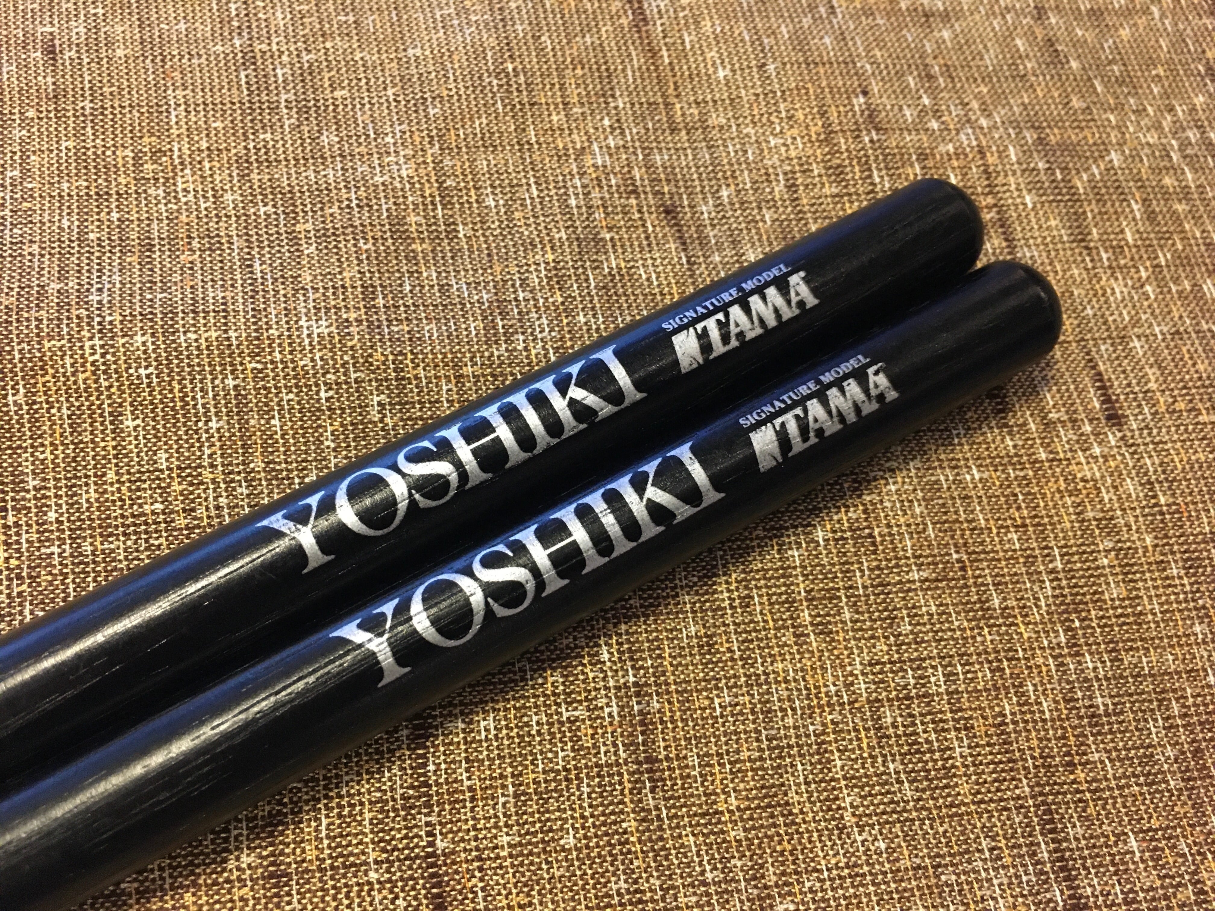 TAMA H-YKB2 YOSHIKIシグネチャードラムスティック (ブラック