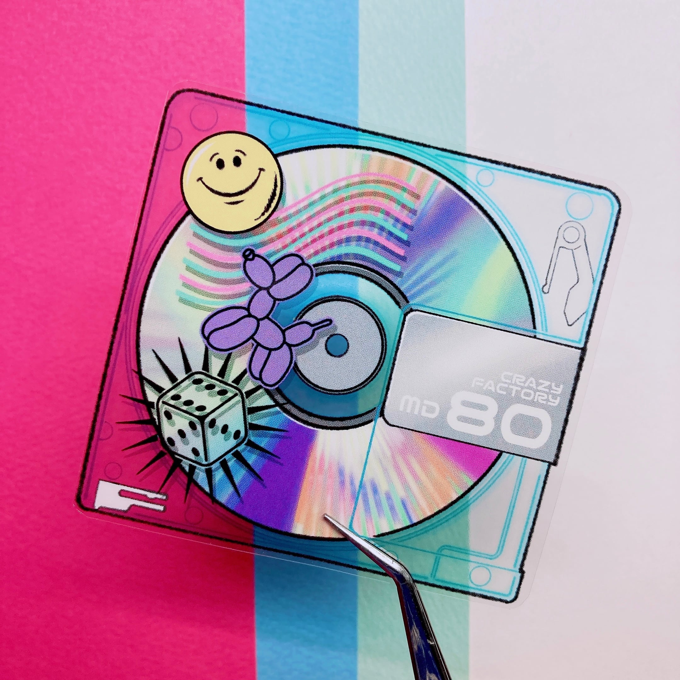 クリアステッカー カセットテープ/MD | CRAZY FACTORY