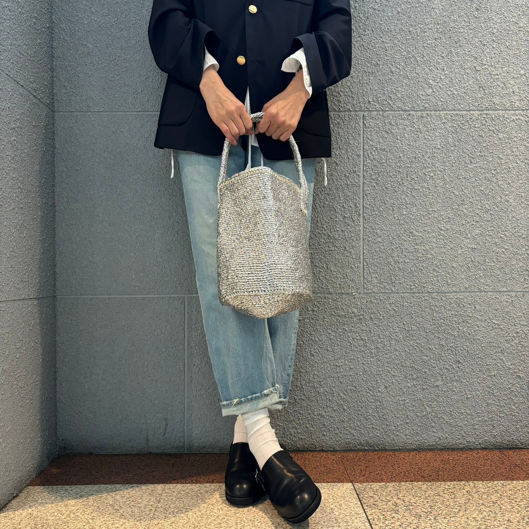 RECTANGLE : シルバーバスケット スモールショルダー | Onthebooks