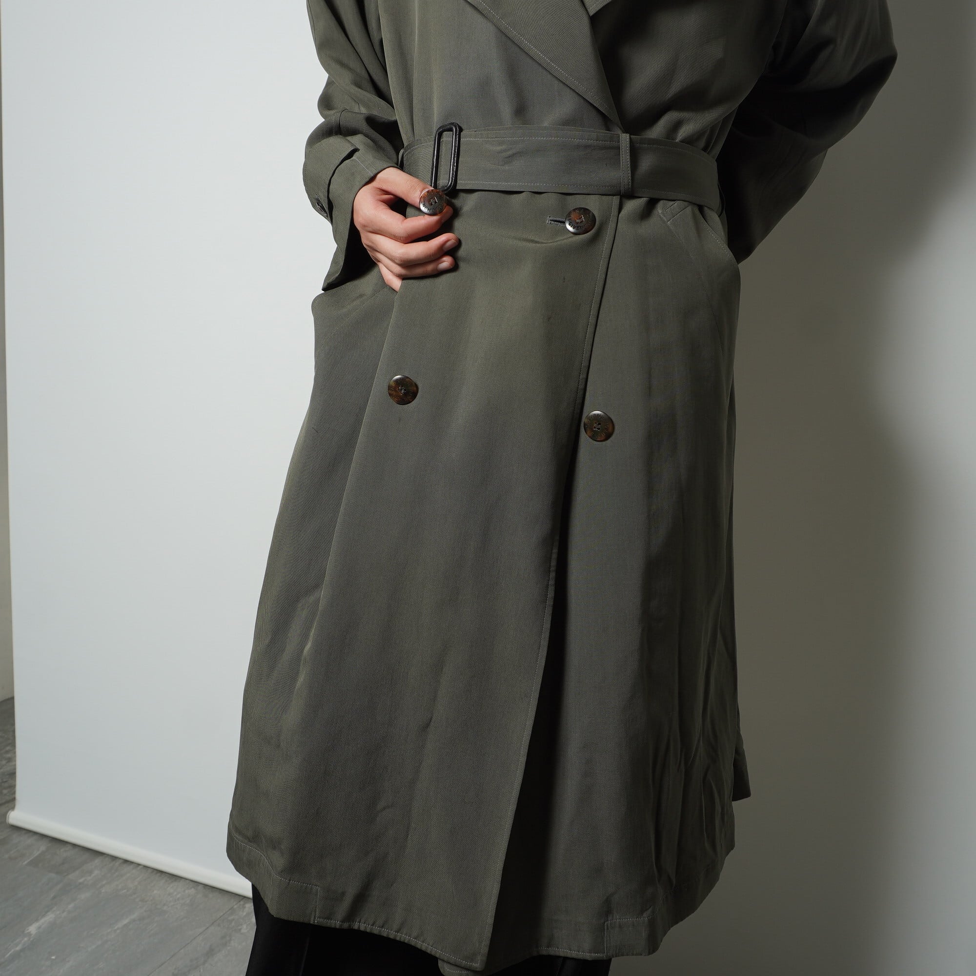 GIVENCHY】ジバンシー ”SILK100％”トレンチコート khaki | ブランド