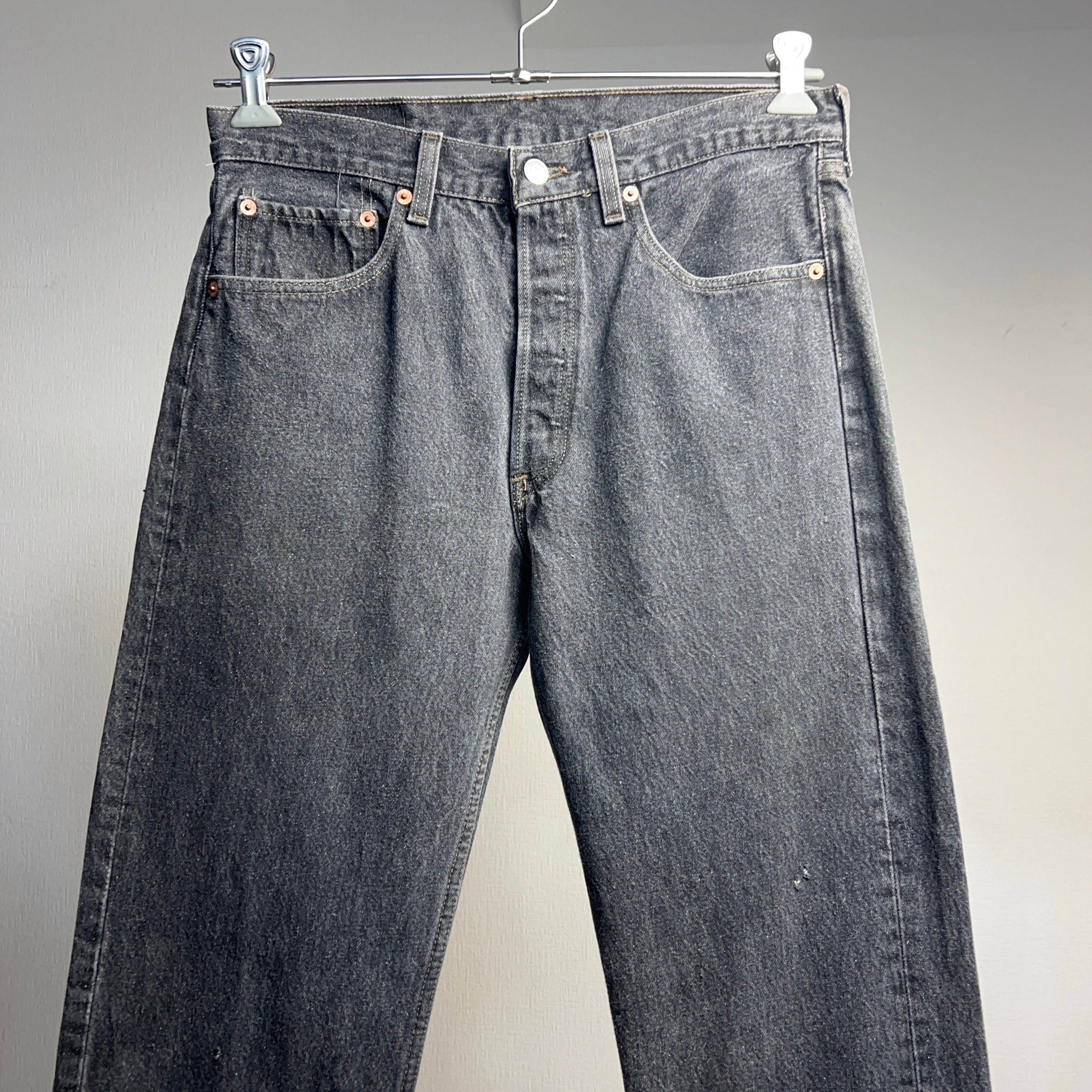 90's Levi's 501 先染めブラックデニム MADE IN U.S.A. BLACK DENIM