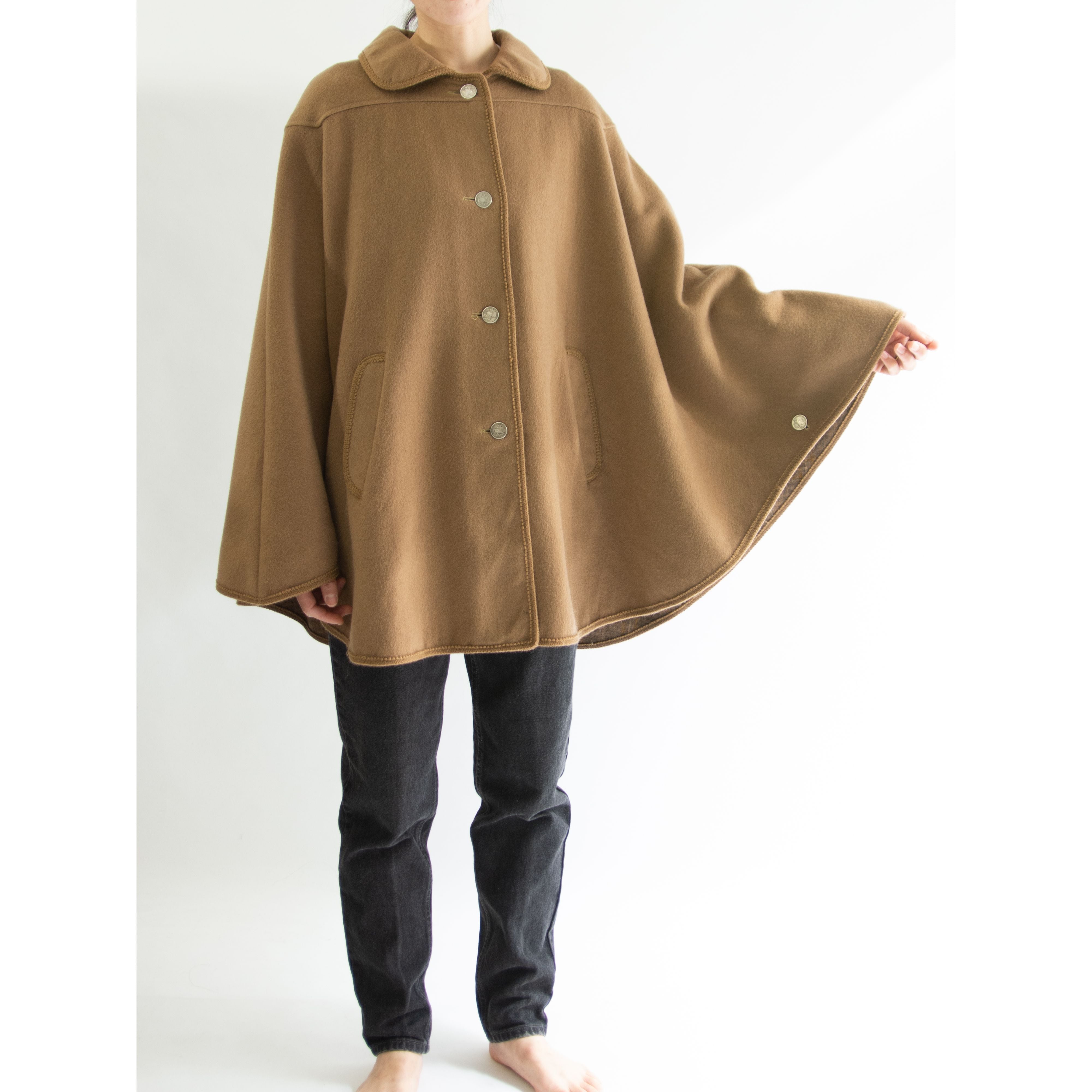 STEINBOCK】Made in Tyrol wool-polyamide loden cape（シュタイン