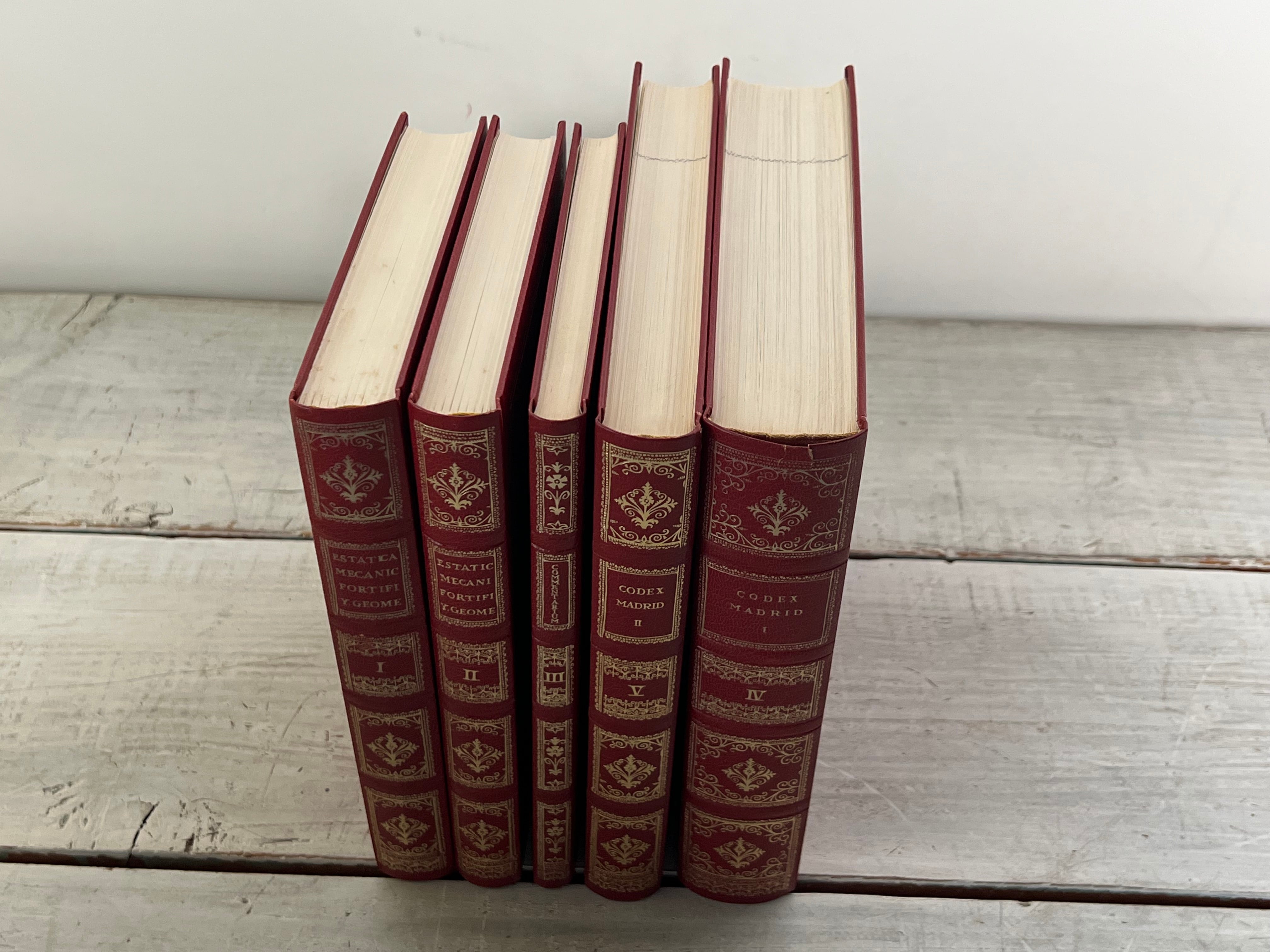 1975復刻】レオナルド・ダ・ヴィンチ 「マドリッド手稿」5巻セット 総