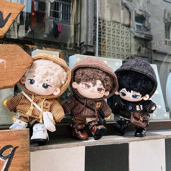 10cmぬい服】メイラードコーデ 10cmぬいぐるみ用 棉花娃娃いつぬいお