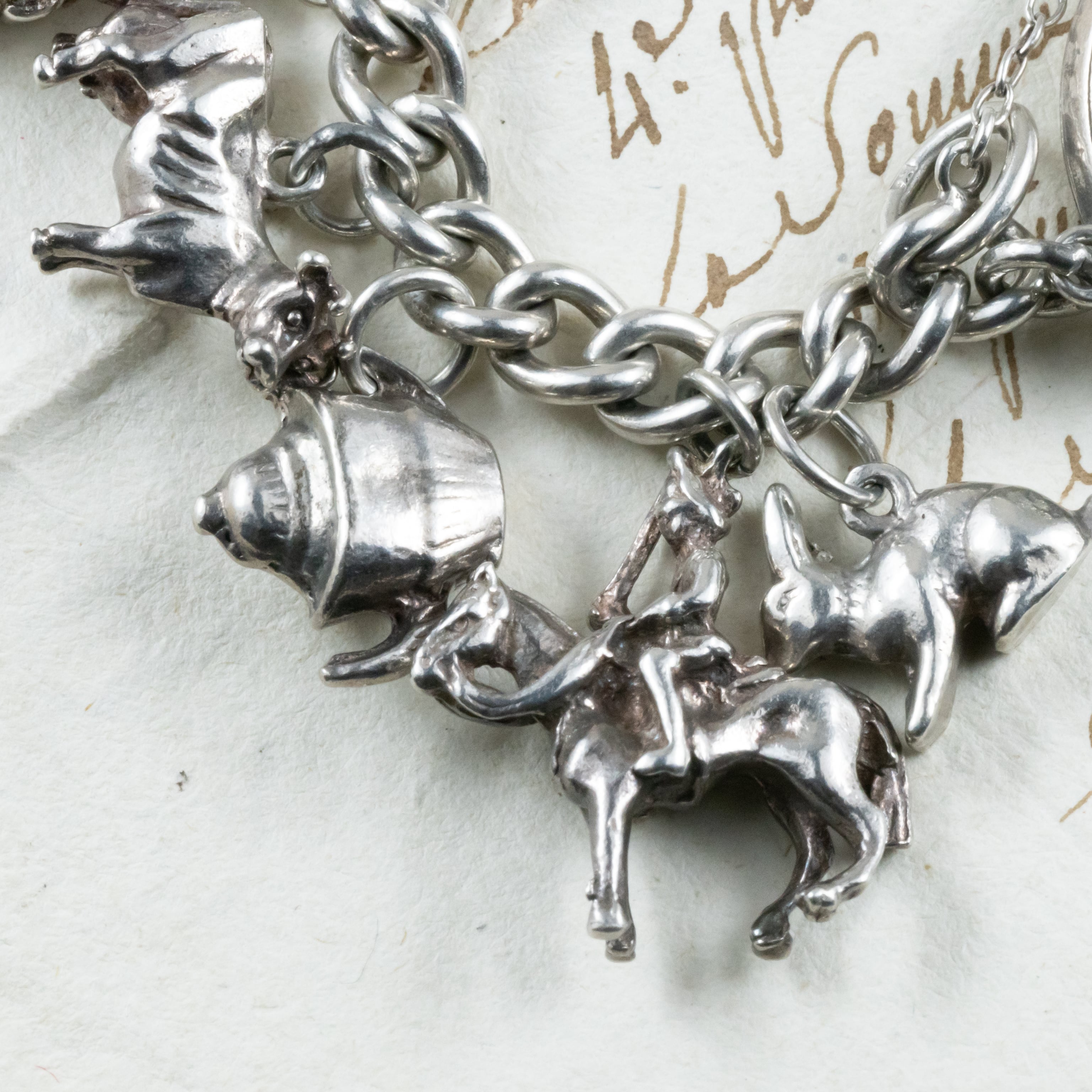 イギリス ブリティッシュ ヴィンテージ ラッキーチャーム ブレスレット