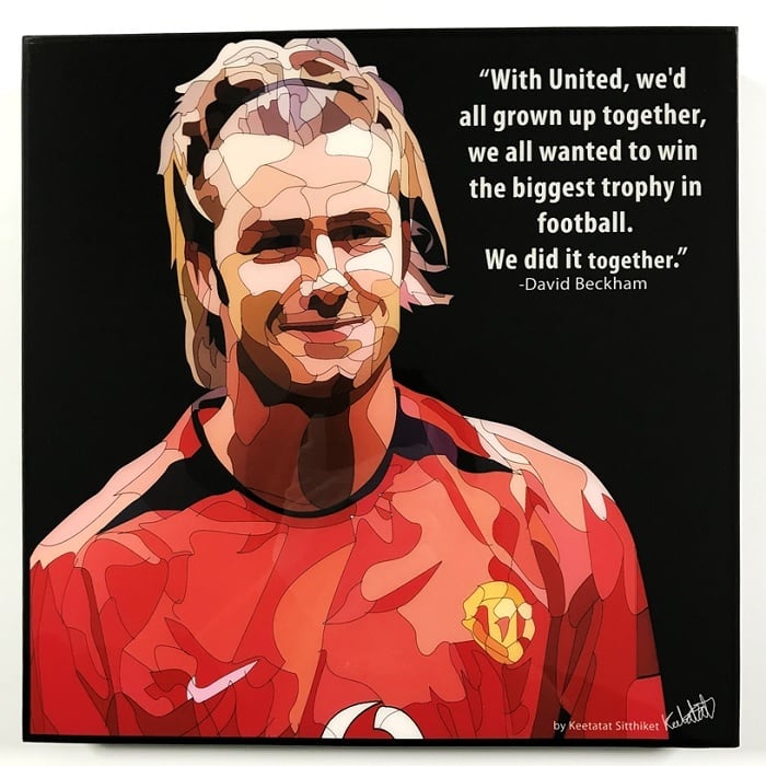 David Beckham (1) デヴィッド ベッカム「ポップアートパネル Keetatat