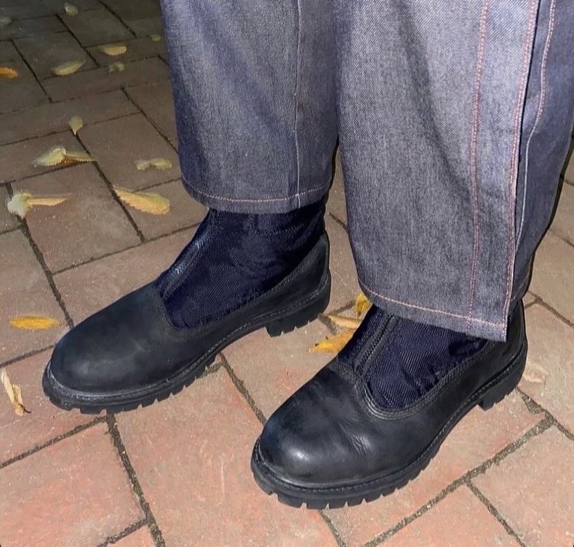 00s〜 timberland × woolrich zip up suede leather boots | protocol