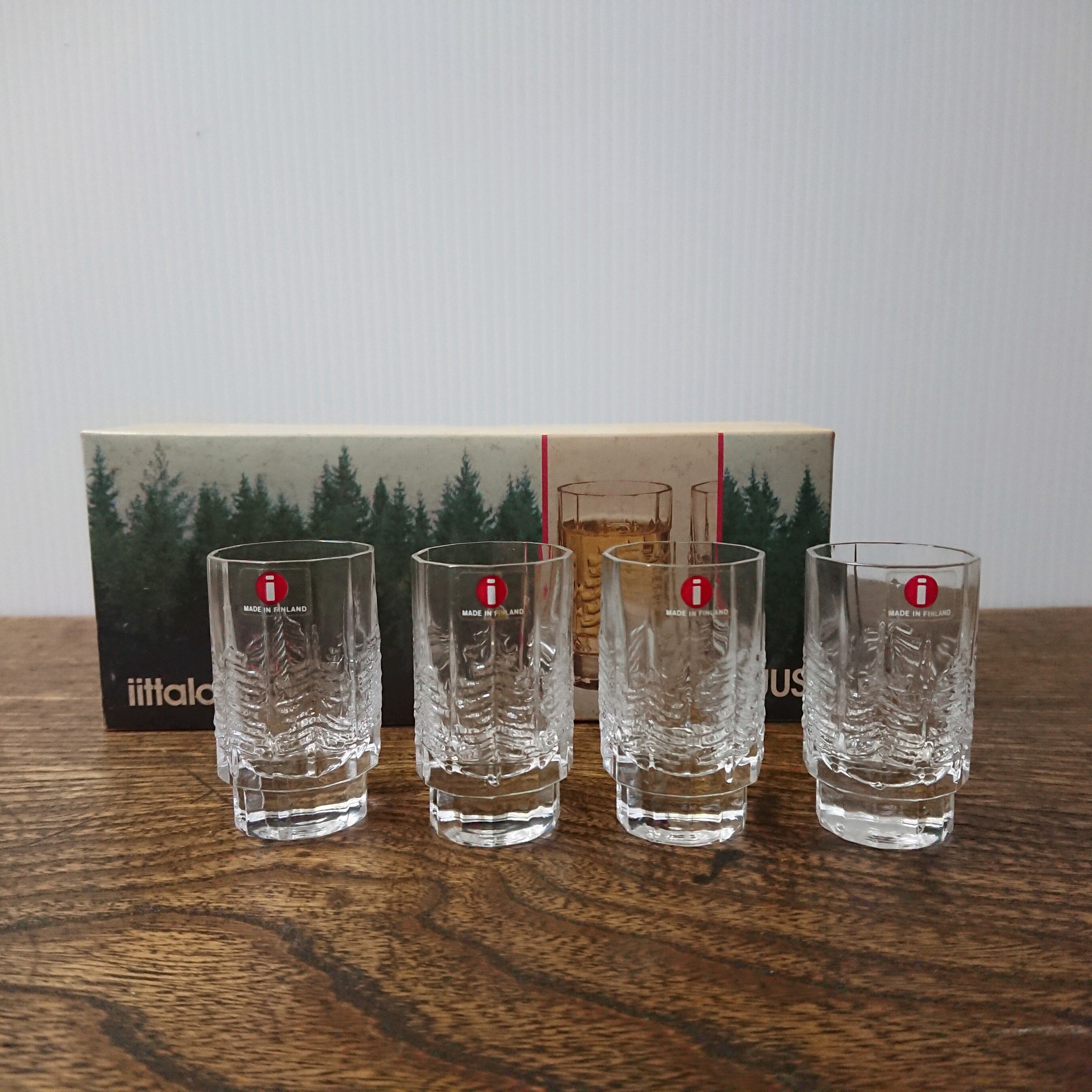 iittala/イッタラ ”KUUSI” ショットグラスset 箱付未使用 Jorma
