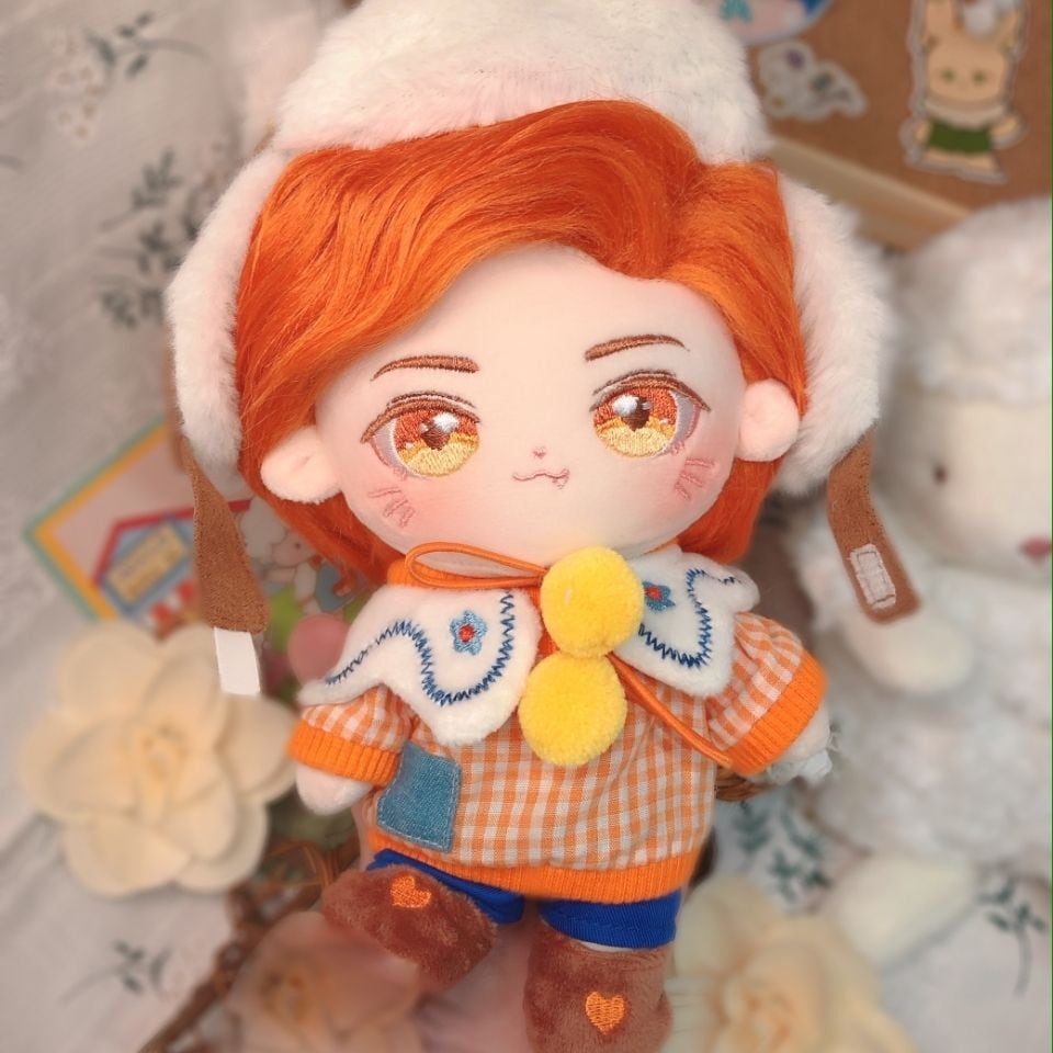 無属性 ぬいぐるみ 20cm 着せ替えぬいぐるみ 赤い髪オレンジの目男の子