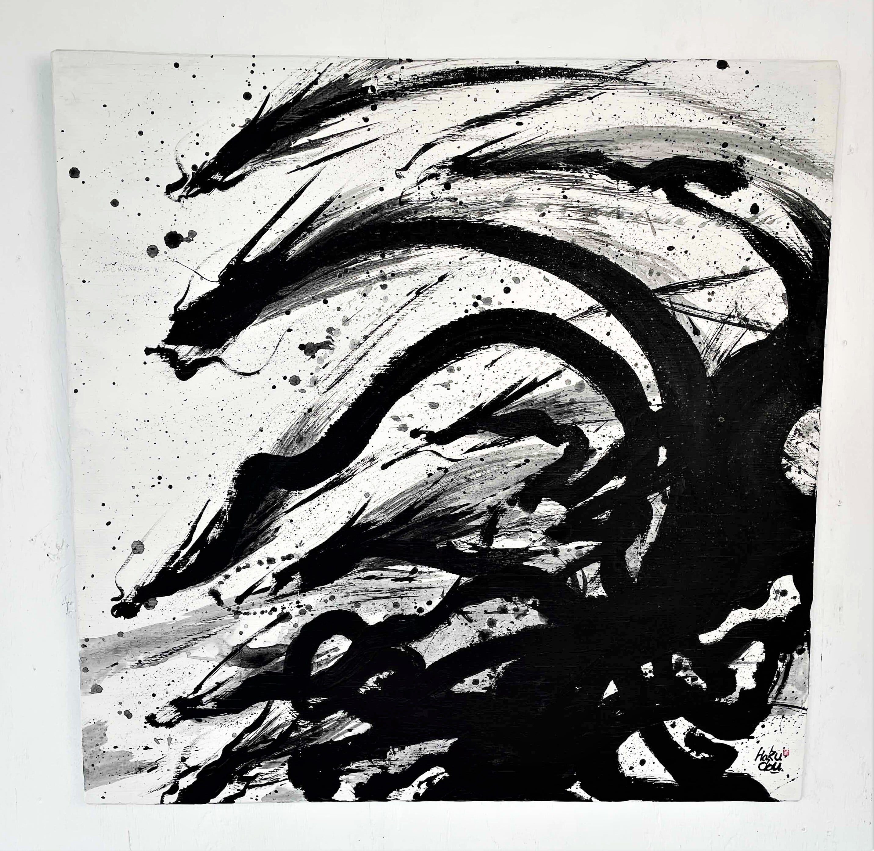 現代水墨画家☆絵師白道 [ Kowloons Fight](クーロンズファイト)L