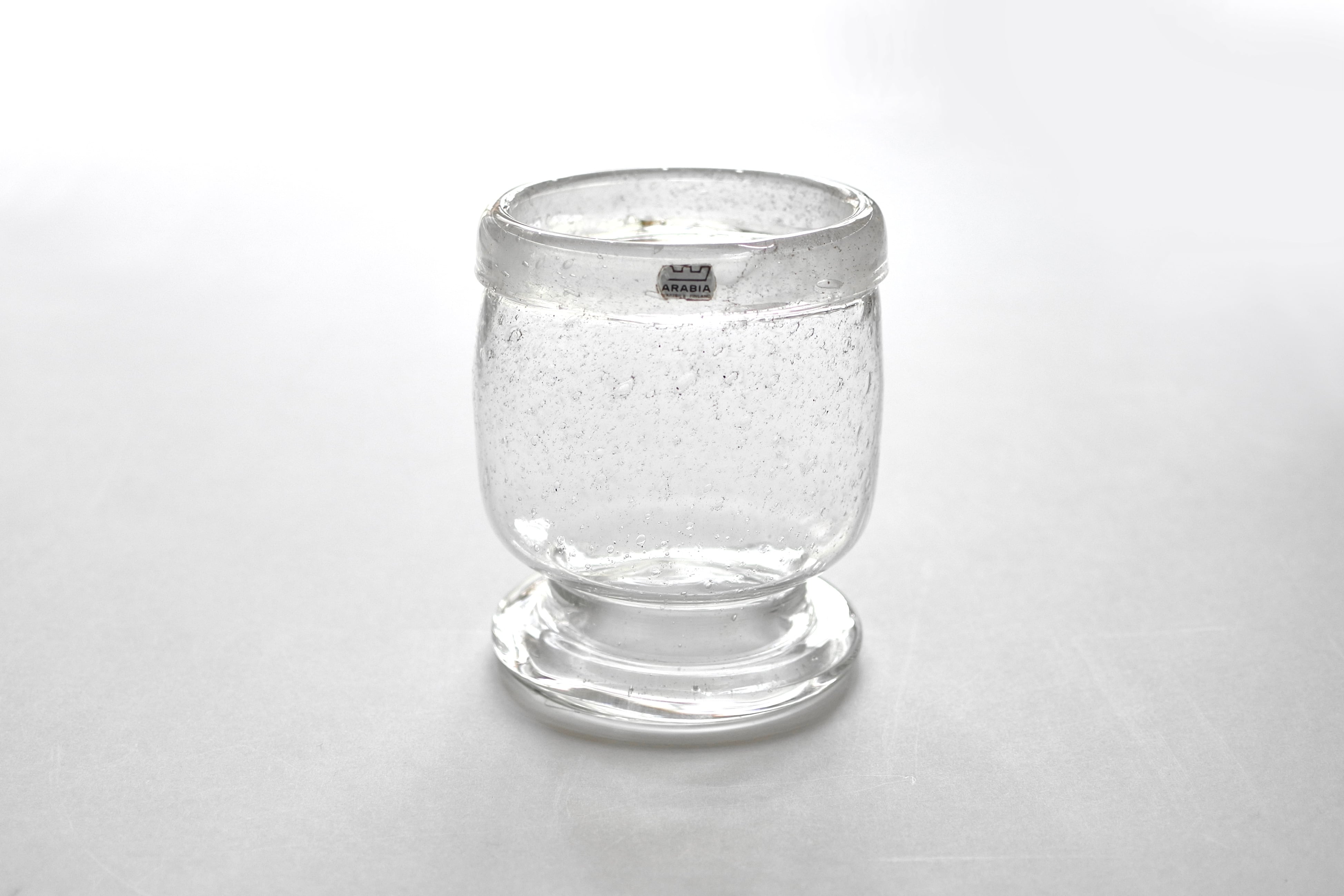 vintage ARABIA NUUTAJÄRVI sargasso N559 clear vase / ヴィンテージ