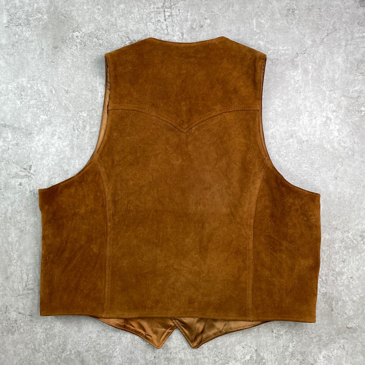 70年代 PIONEER WEAR スエードレザーベスト メンズM相当 古着 70s