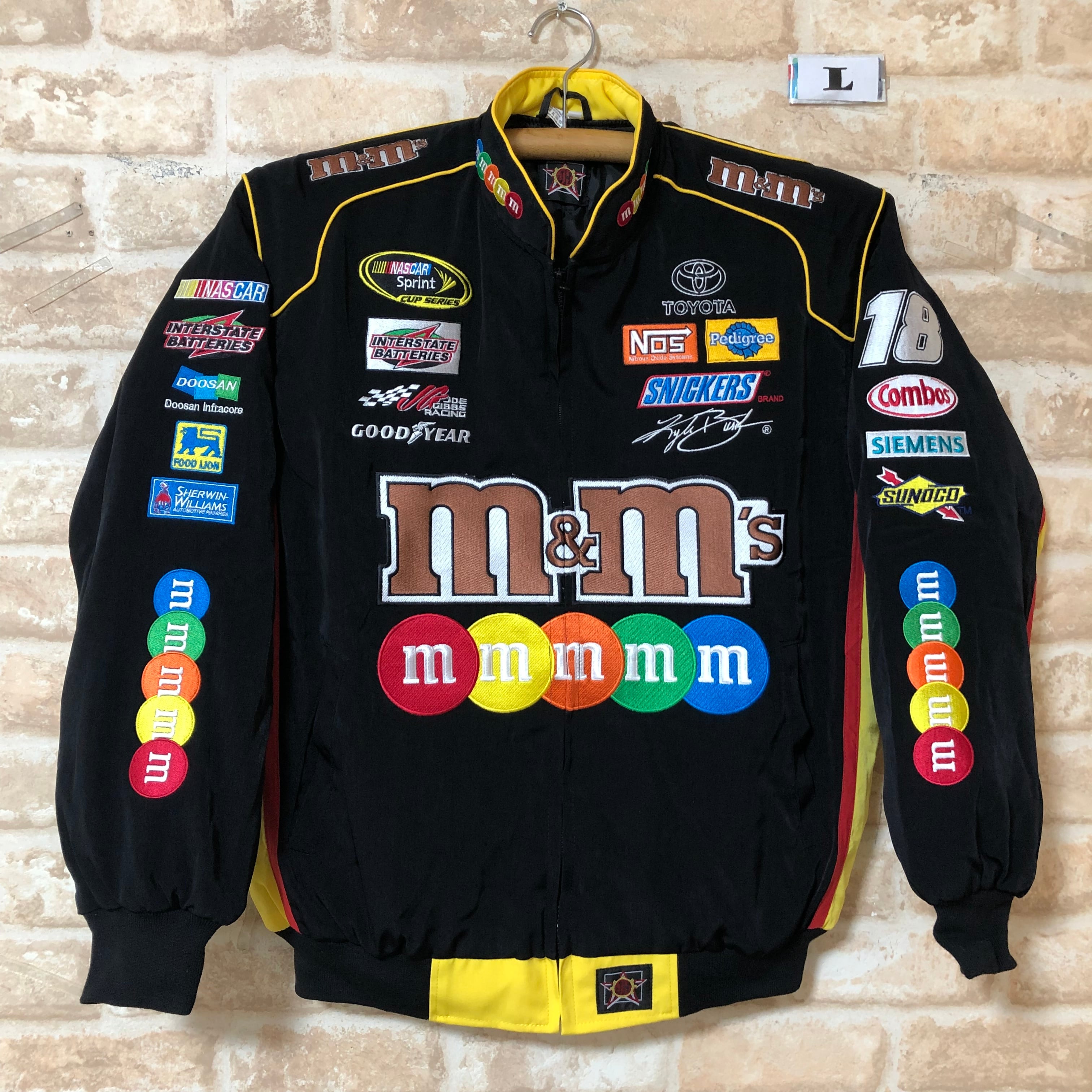 m&m's エムアンドエムズ レーシングジャケットブルゾン M L XL XXL