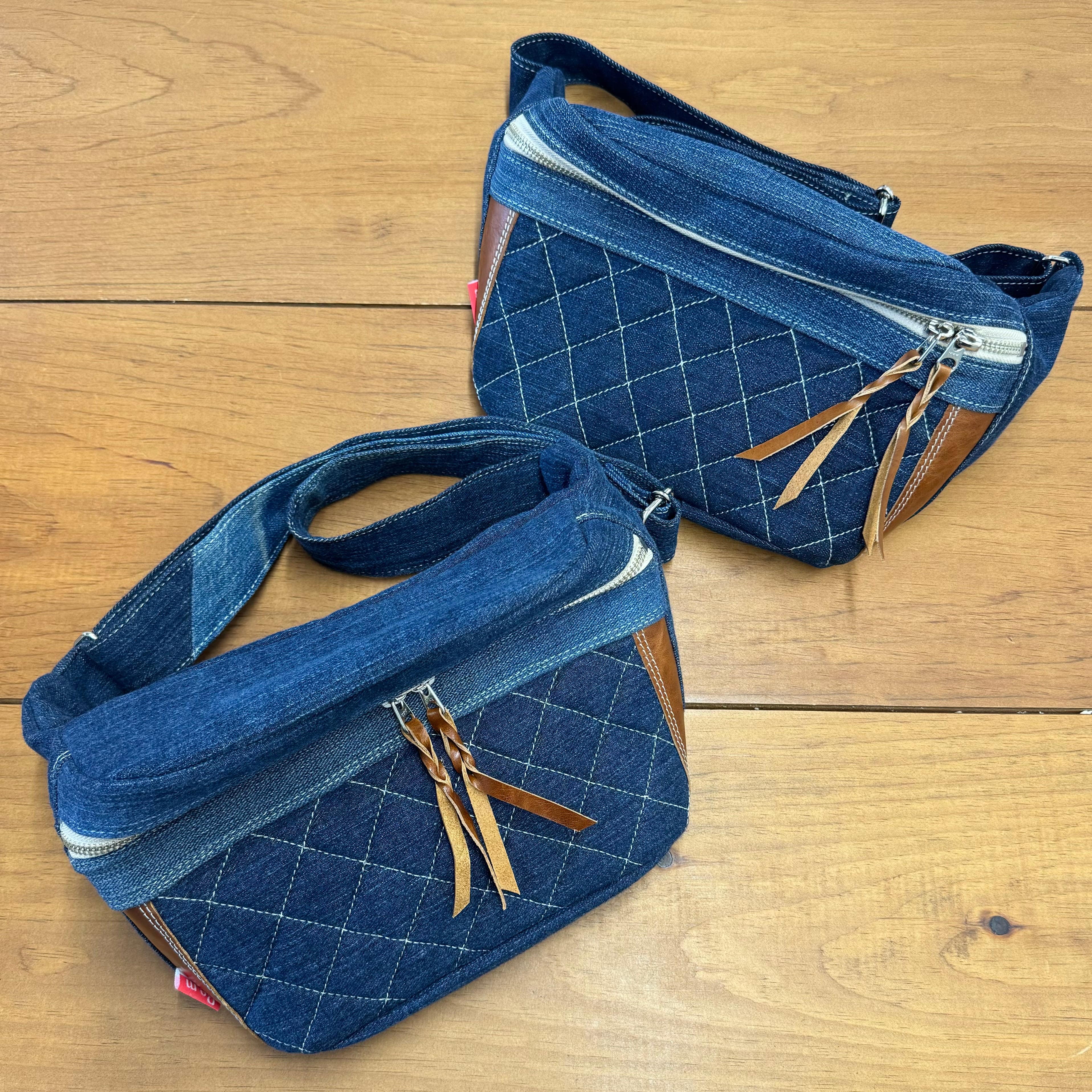 新作】キルティングデニムボディバッグ | リム｜デニム・バッグ・帆布