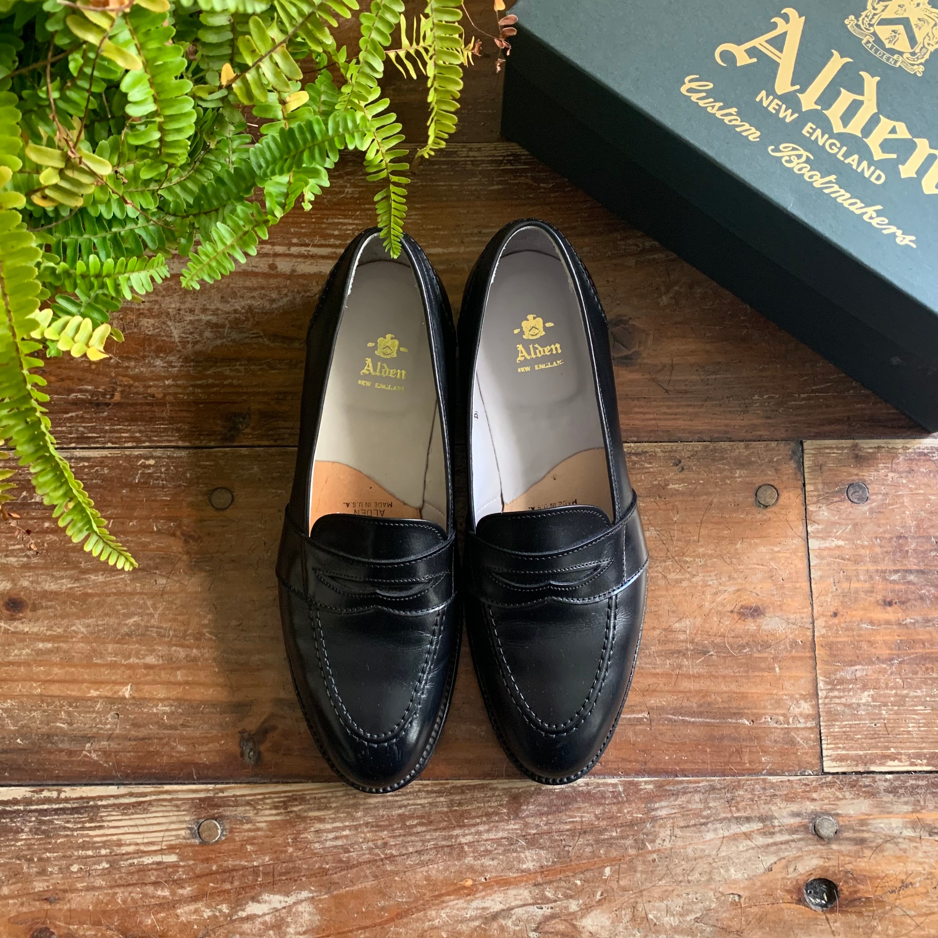 Alden 681” Full Strap Penny Loafer 9/5 D/ Black Calf | Rei-mart