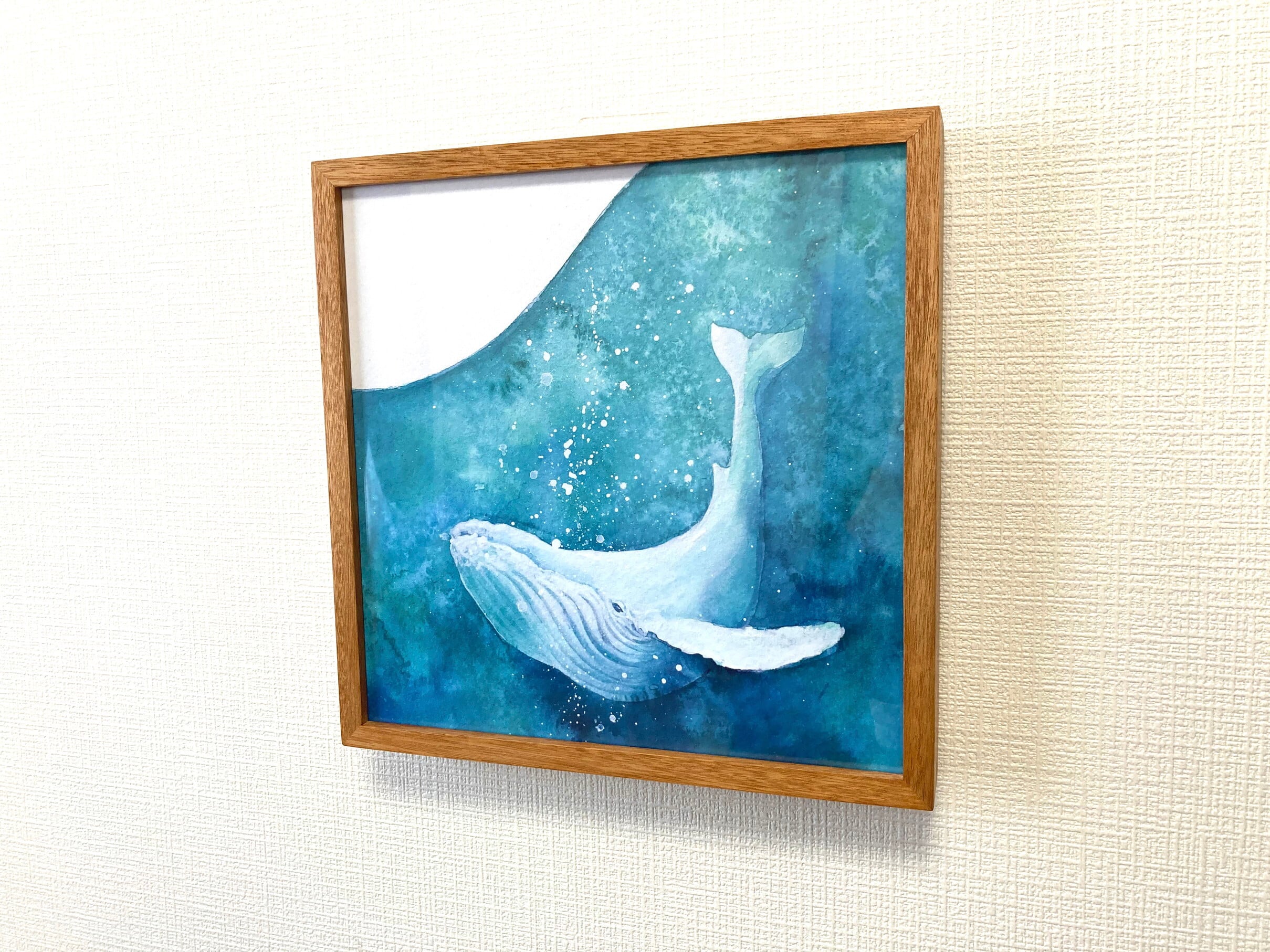 作品 : 軸色 絵 絵画 くじら クジラ 鯨 縁起絵 アート アートパネル