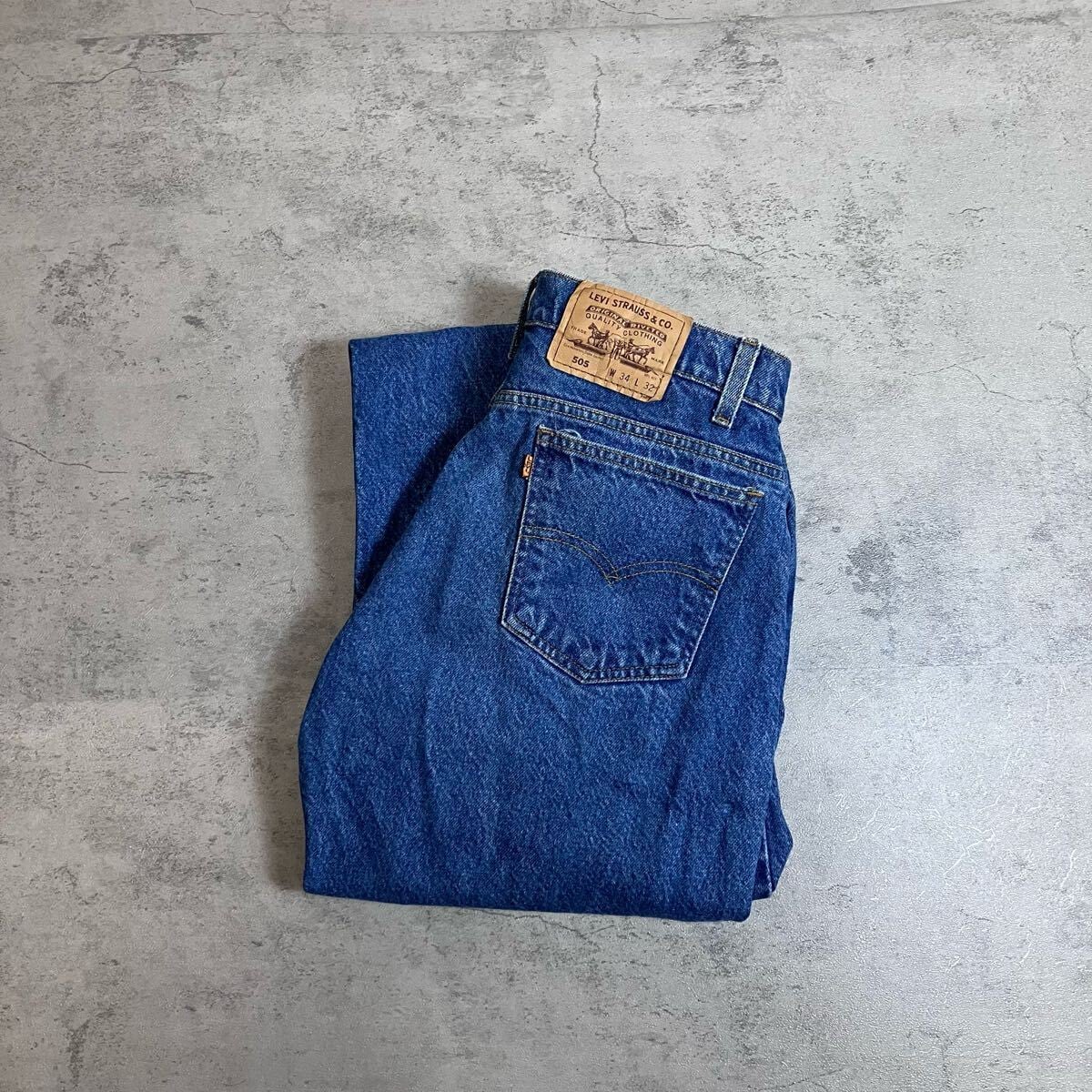 W33 L36】Levis 501 リーバイス ボタンフライ 縦落ち デニムパンツ
