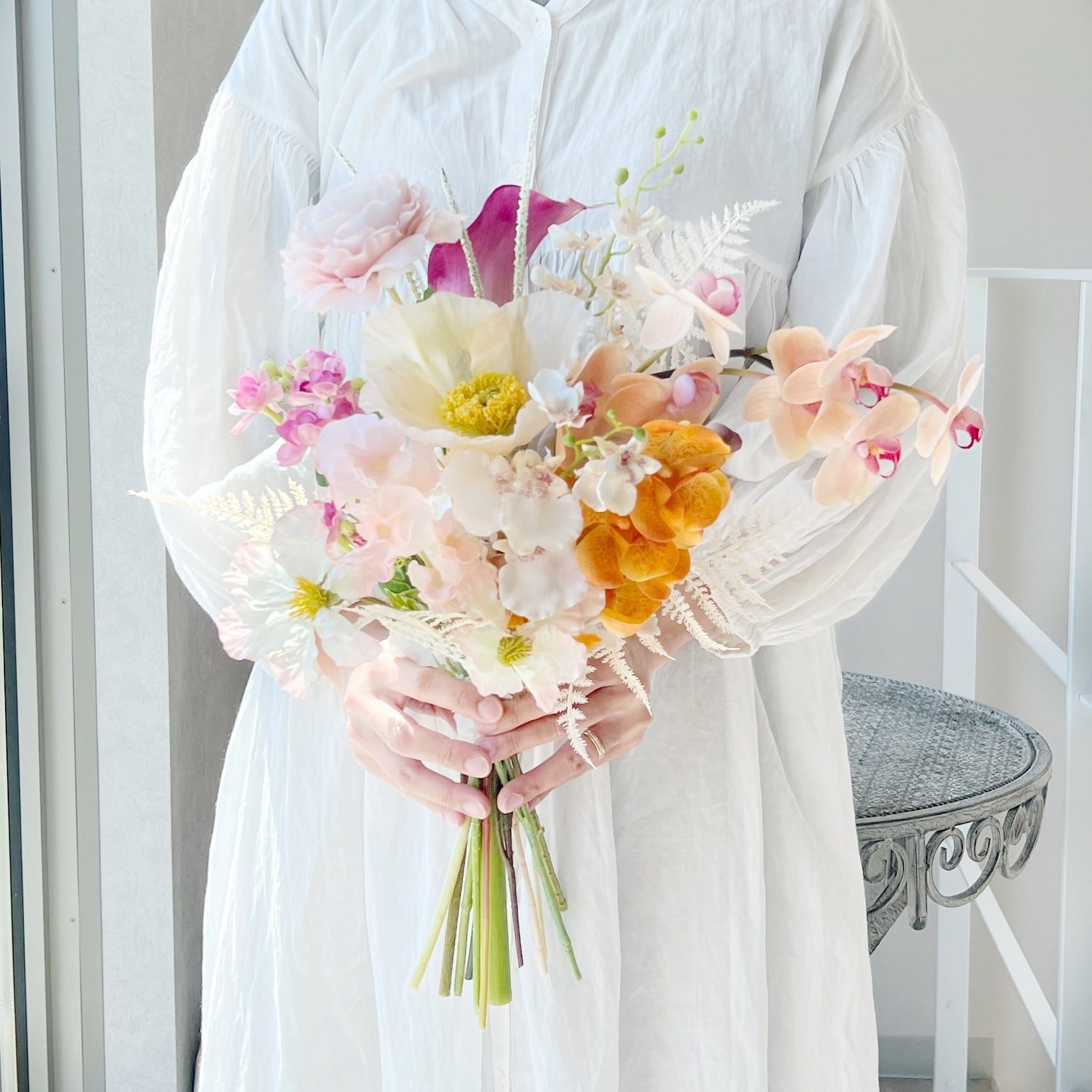 アーティフィシャルフラワー｜ウェディングブーケ｜ブートニア｜前撮り