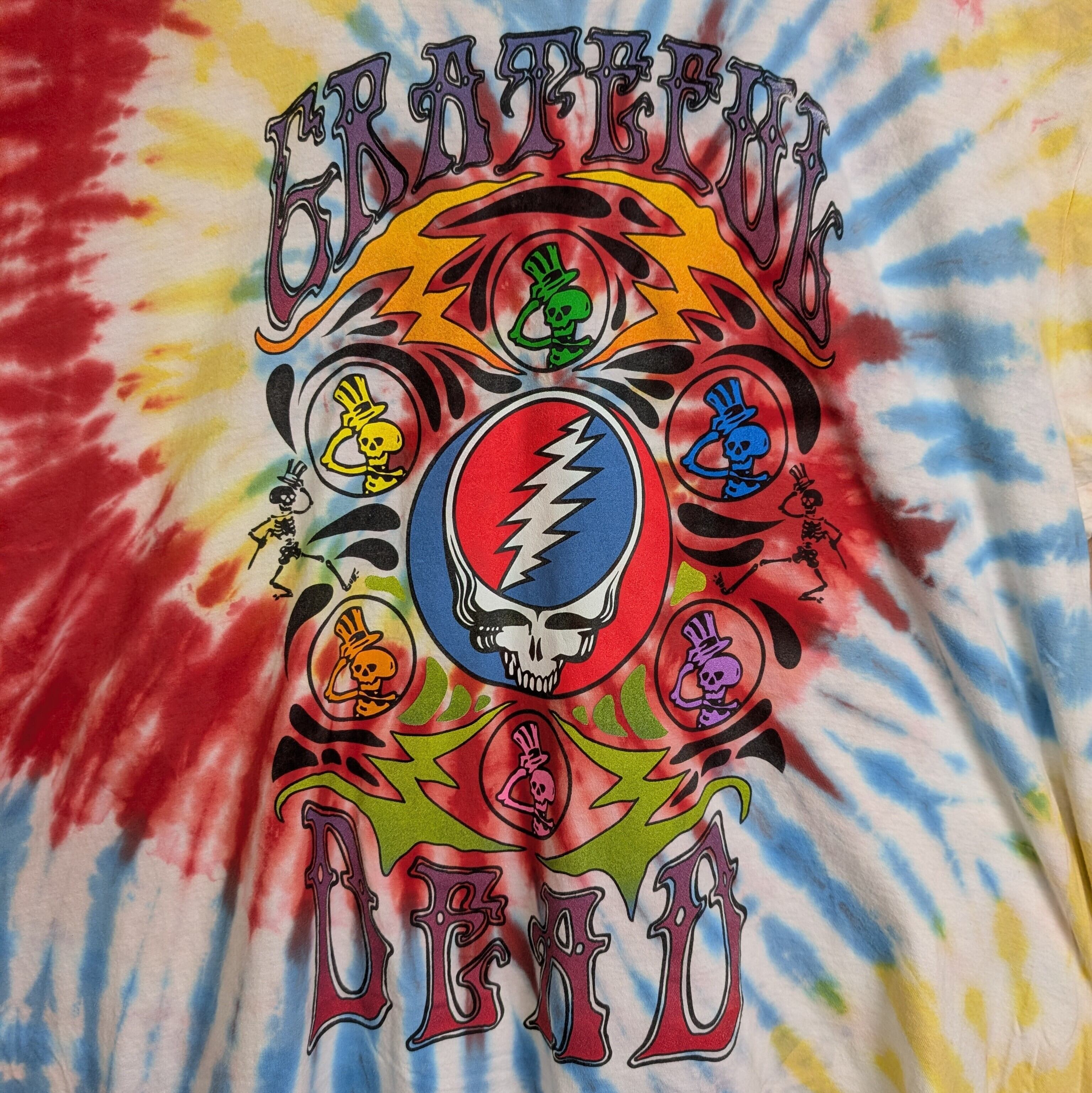 〇GRATEFUL DEAD グレイトフルデッド タイダイ染 両面プリント T-sh