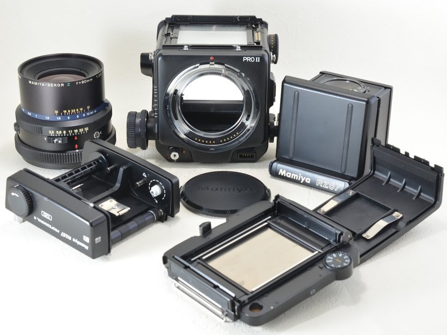 マミヤ rz67 90mm 180mm 中判 カメラ mamiya ホルダー2個 マミヤ rz67