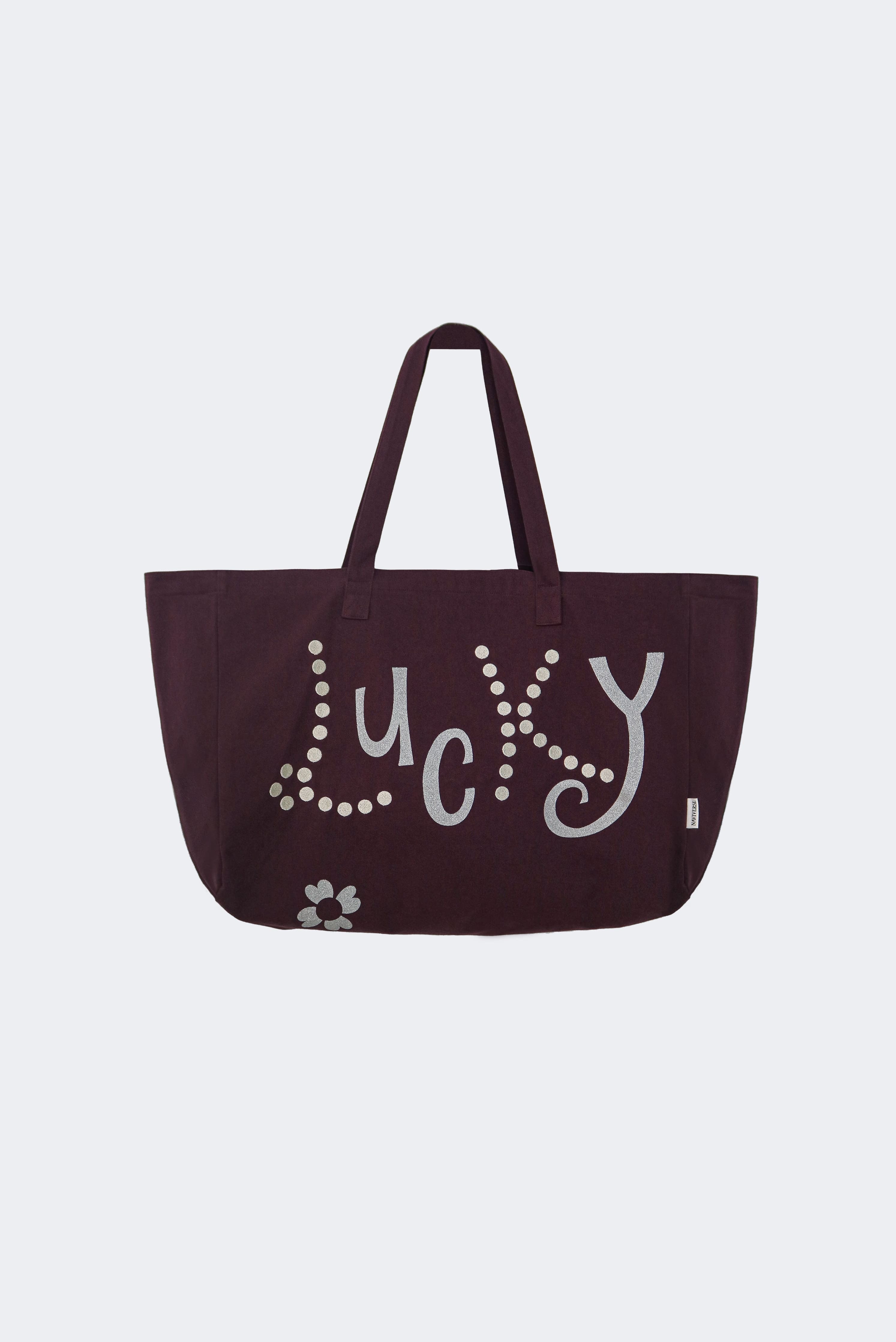 バッグ naviverse Lucy tote bag black naviverse> Lucky Tote Bag / Burgundy | cai