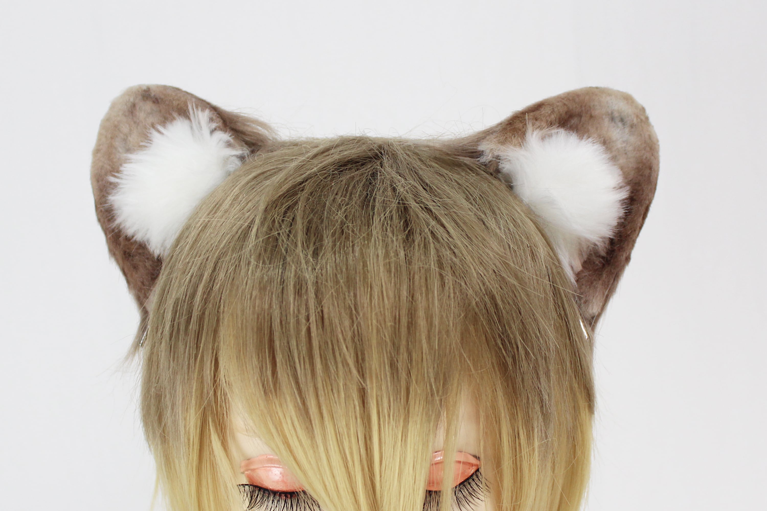 撮影用アイテム けもの 動物 アニマル しっぽ & 耳セット ☆ツイステの