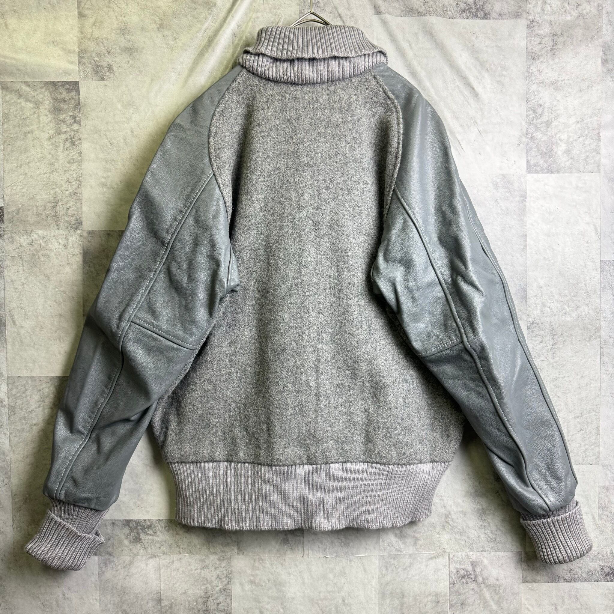 USA製 SKOOKUM アワードジャケット 袖レザースタジャン ジッパー