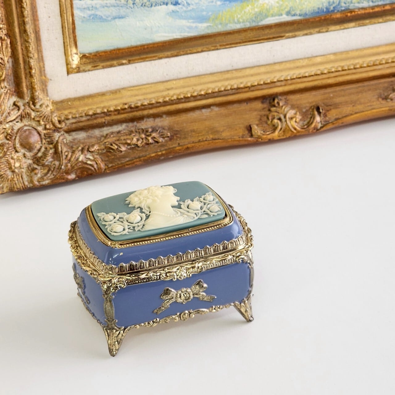 新品未使用・ヴィンテージ】Sankyo オルゴール ジュエリーボックス 箱