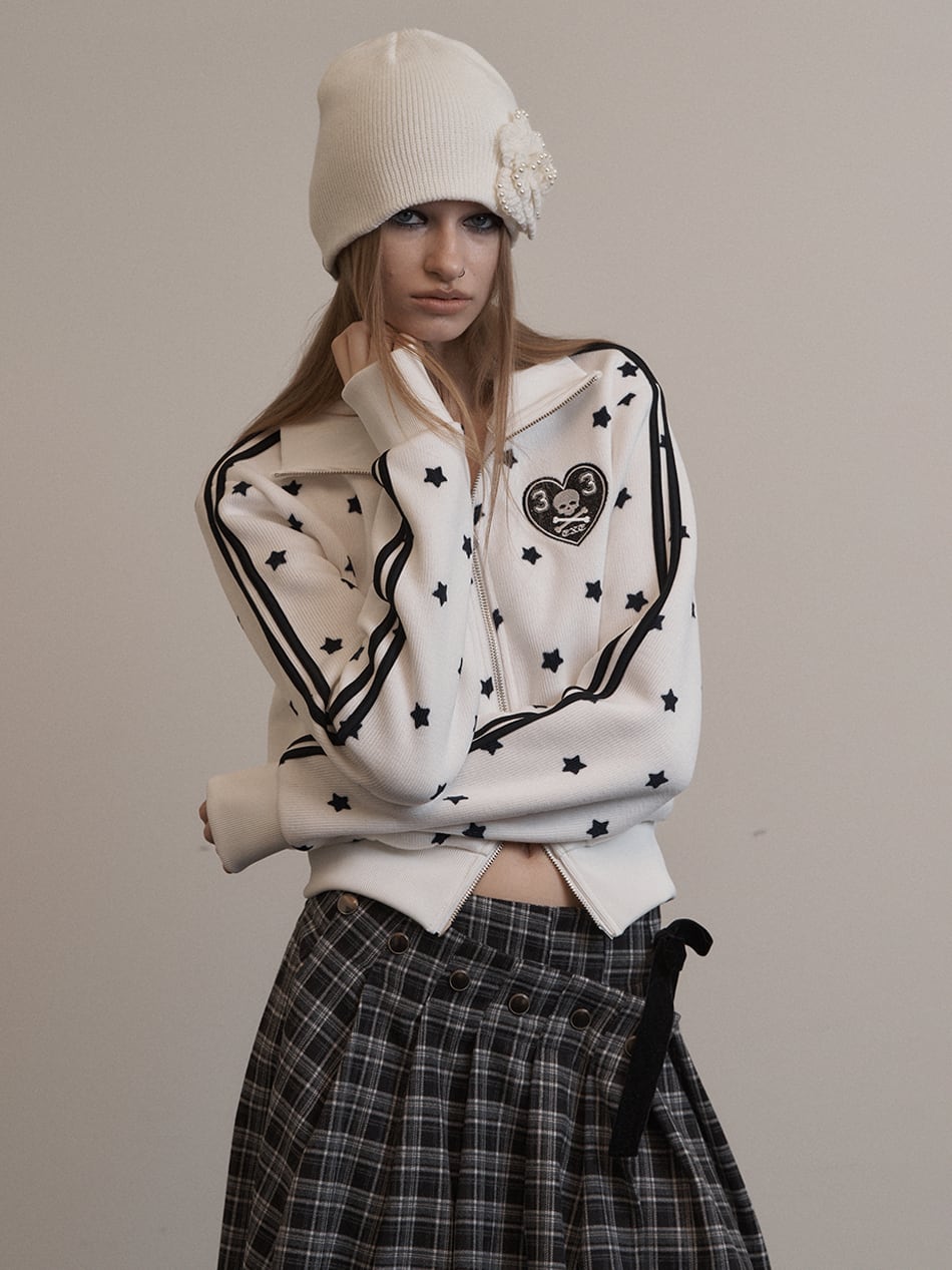 再入荷！☆aespa カリナ 着用！！【SETUP-EXE】STAR SPORTY ZIP-UP