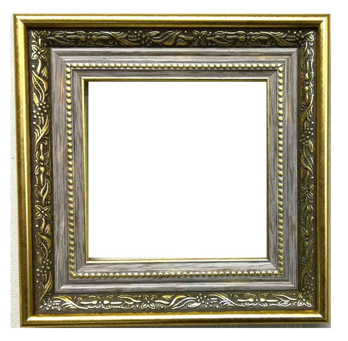 額縁樹脂おしゃれアンティークフレーム正方形ゴールド8149額縁寸法