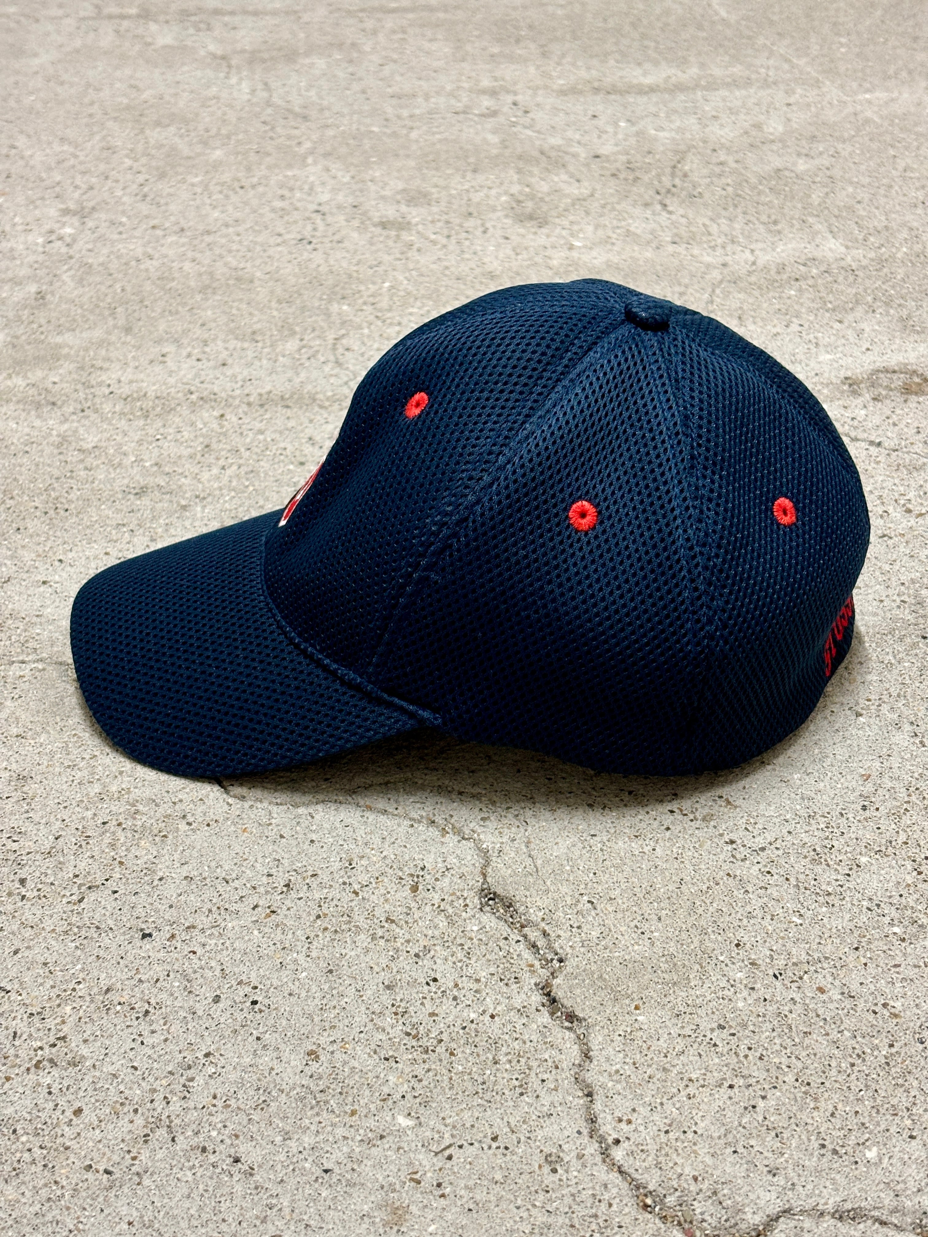 90～00s OLD STUSSY/S Logo Mesh Cap/紺タグ/S-M/Sロゴ/メッシュ