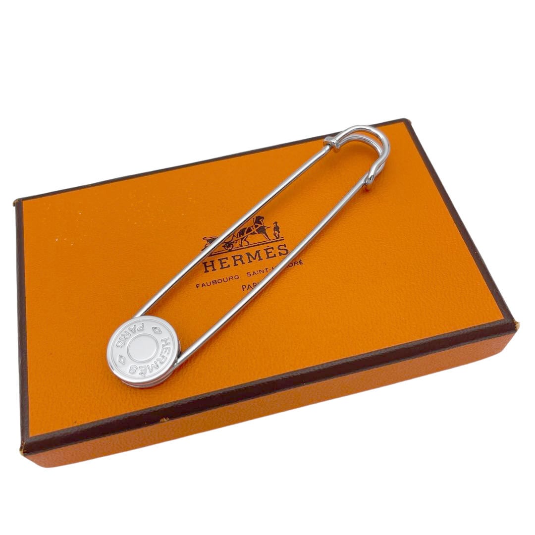 HERMES エルメス セリエ ピンブローチ 安全ピン シルバー（C1030403
