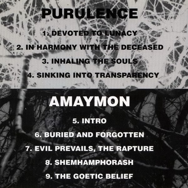 洋楽 Purulence /Amaymon/split cd Amaymon Purulence スプリット盤