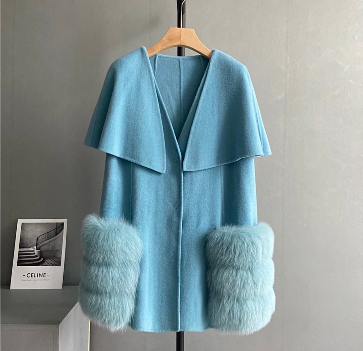 フォックスファーケープコート | RIAVEL