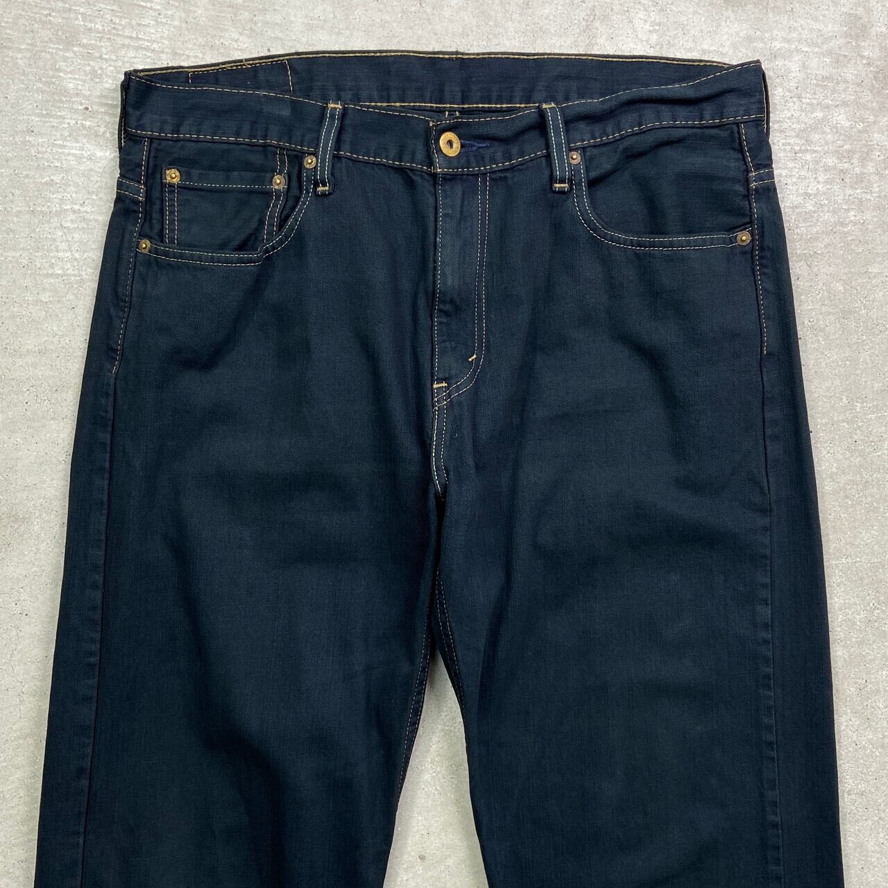 Levi's リーバイス 569 ブラックデニムパンツ ルーズストレート 後染め
