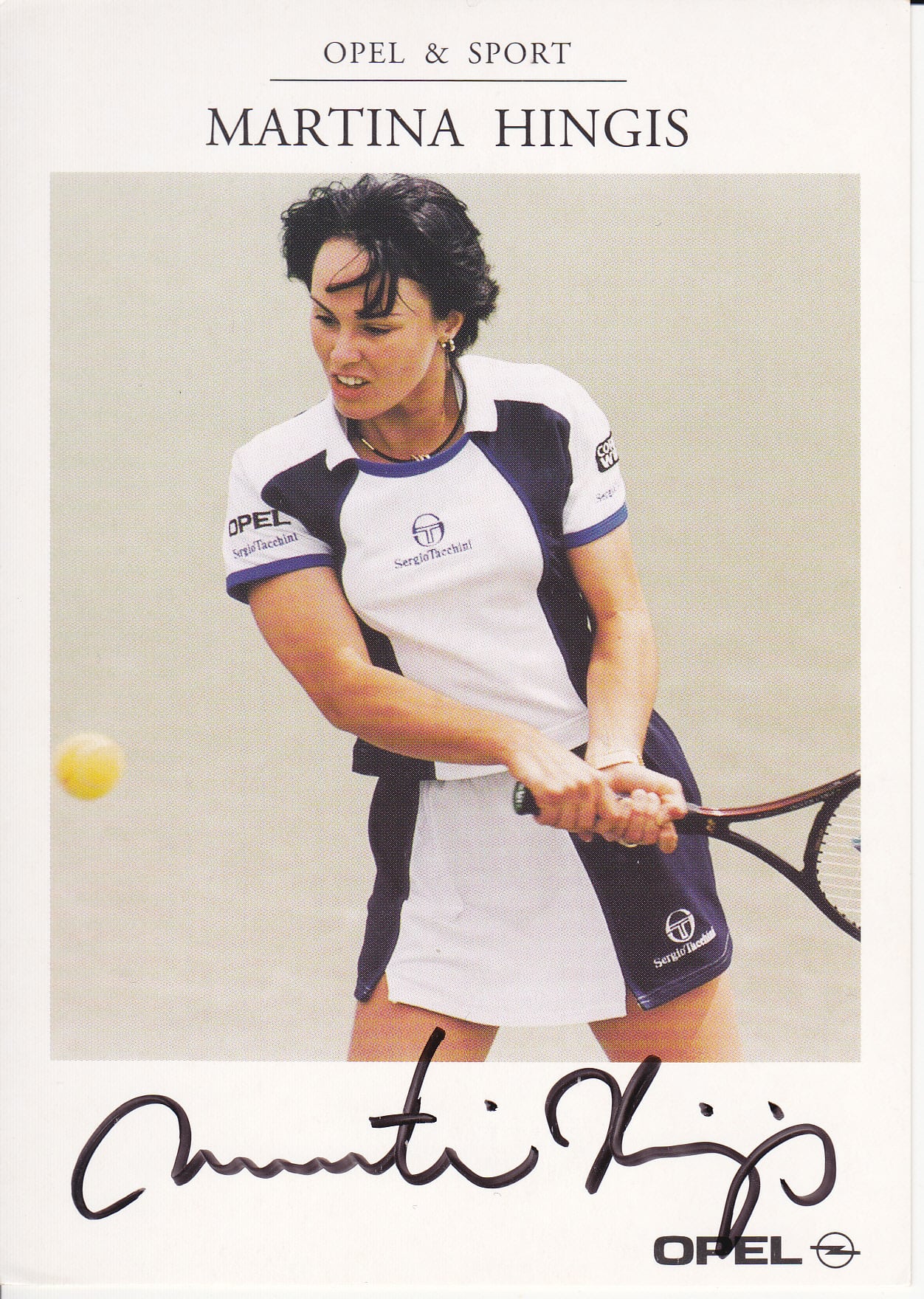 ☆オペル、ヒンギス・直筆サイン入りファンカード | リバティクロス