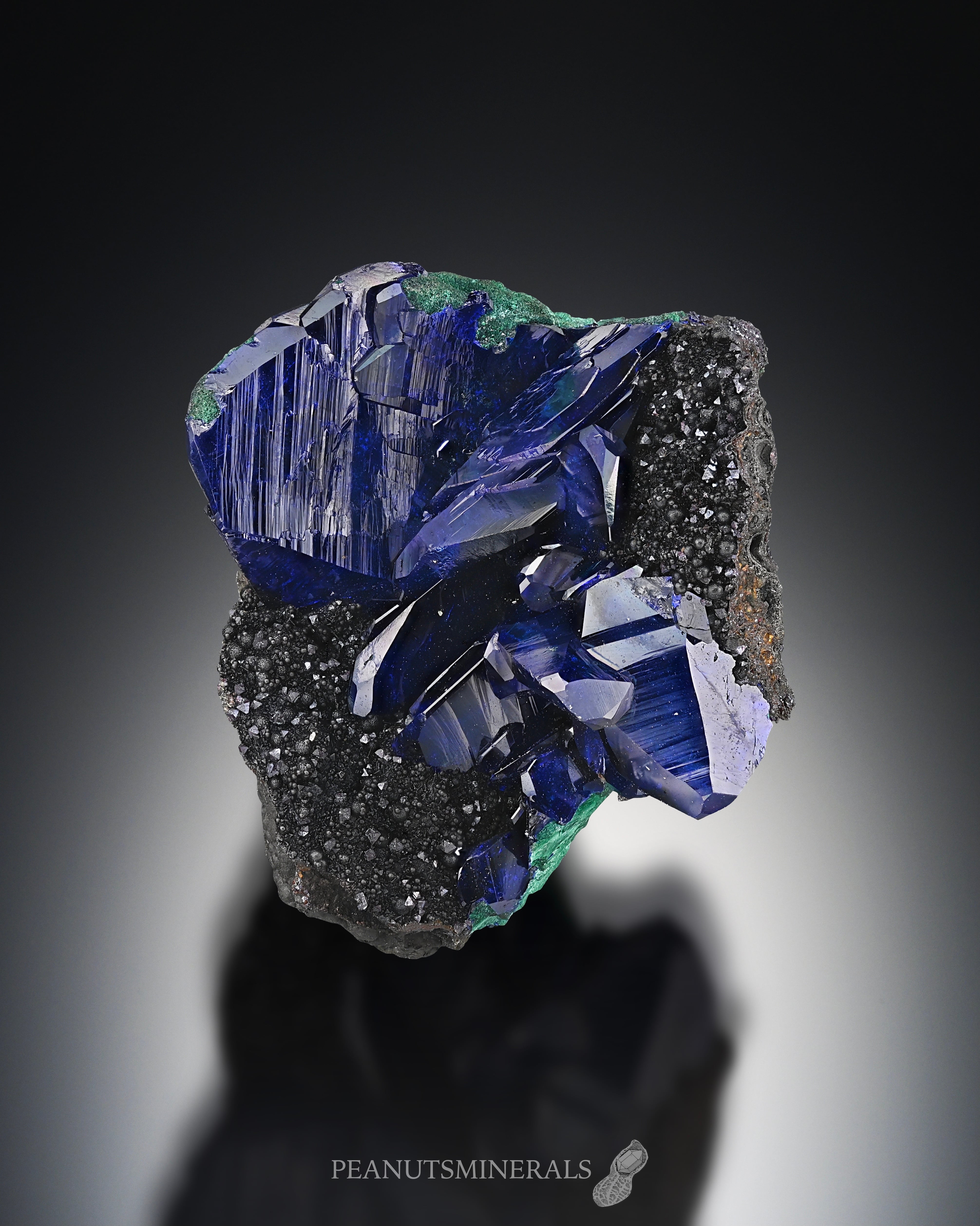 アズライト / マラカイト / キュプライト【Azurite with Malachite on