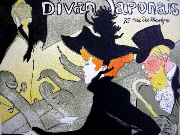 新品】ロートレック『ブリュアン』リトグラフ大型ポスター額付 60X77cm