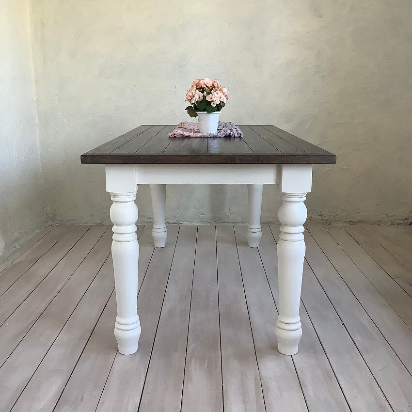 受注製作】ろくろ脚 ・ダイニングテーブル・フレンチカントリー