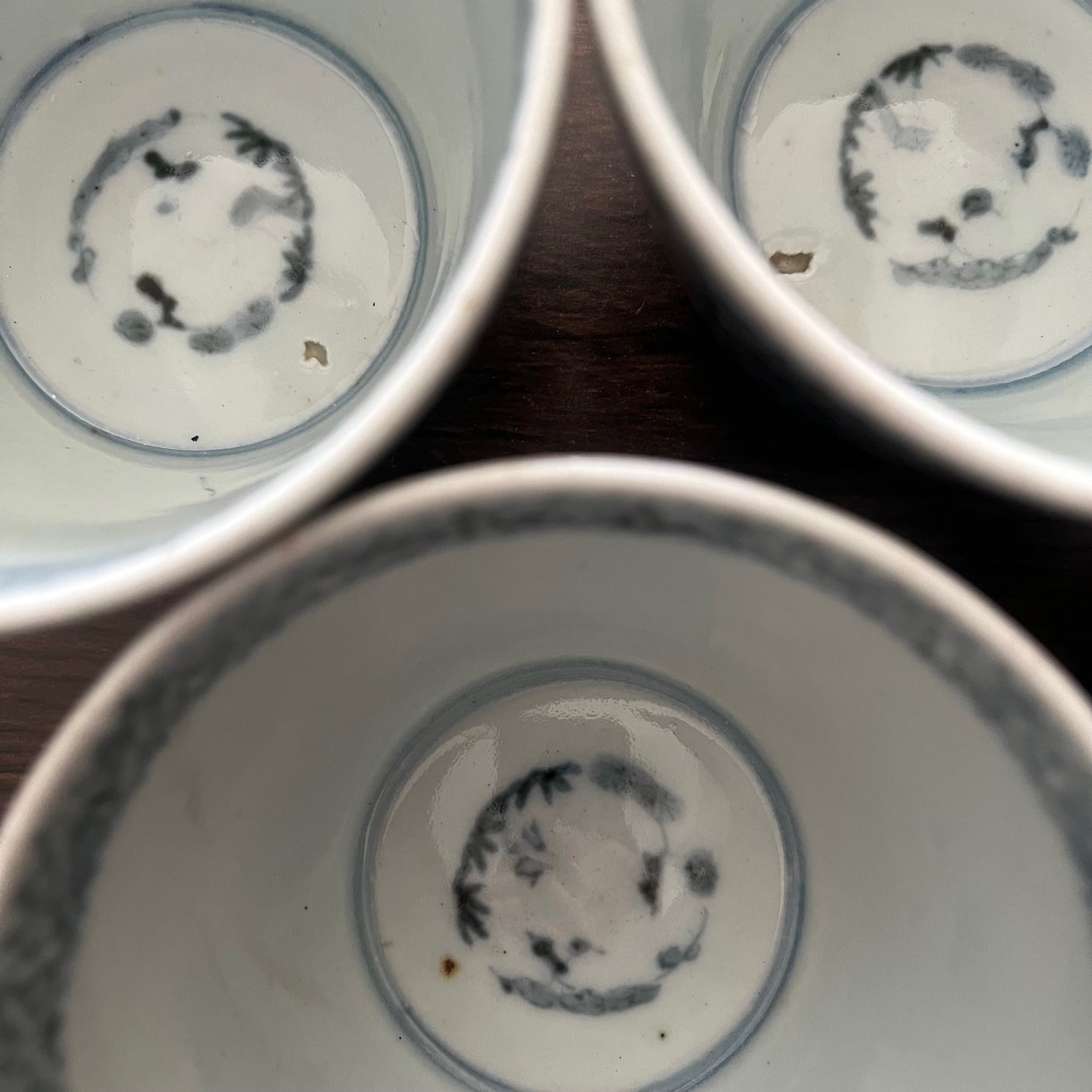 古伊万里染付蛸唐草紋様 蕎麦猪口 4客セット | 古美術 希 のぞみ 美術