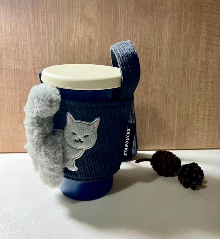 台湾スターバックス】ネコのしっぽデザインドリンクホルダー | 台湾