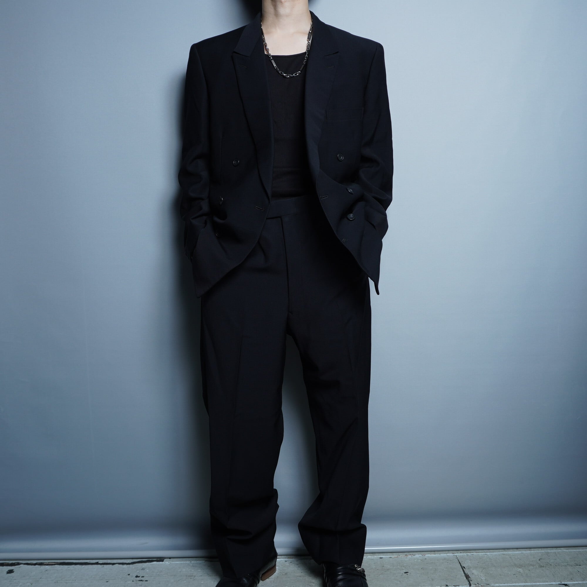 Christian Dior】クリスチャンディオール ブラックダブルセットアップ