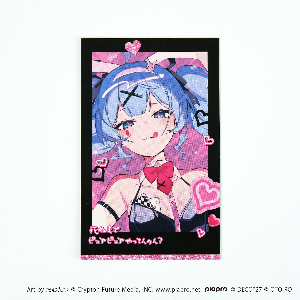 ラビットホール】チェキ風カード ブラックVer. | OTOIRO ONLINE STORE