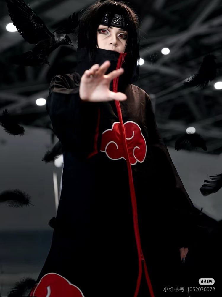 NARUTO うちはイタチ 暁 コスプレ衣装 コスチューム ウィッグ クナイ