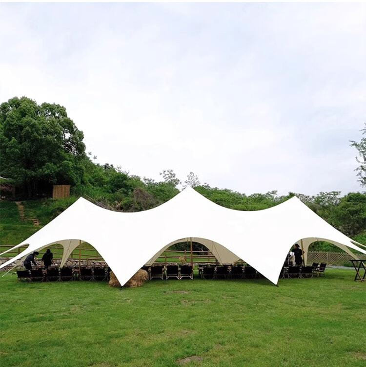 星形タープ 大型 スターシェイド ダブル 直径15m 30人収容 ヨガ